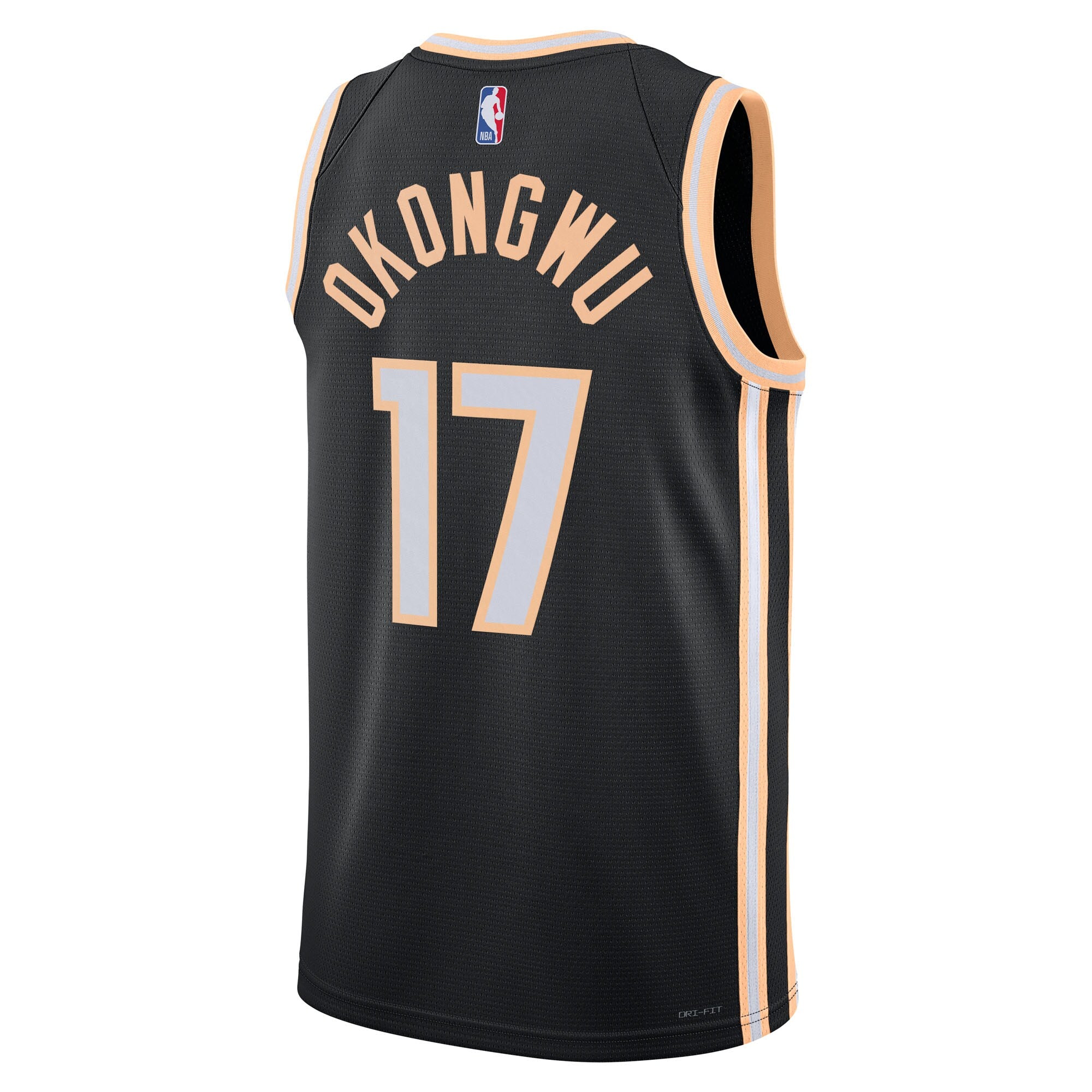 Atlanta Hawks Nike 2025/26 City Edition Swingman Jersey - Black - Onyeka Okongwu - Unisex NBA Team Jersey Basketball Fan Apparel