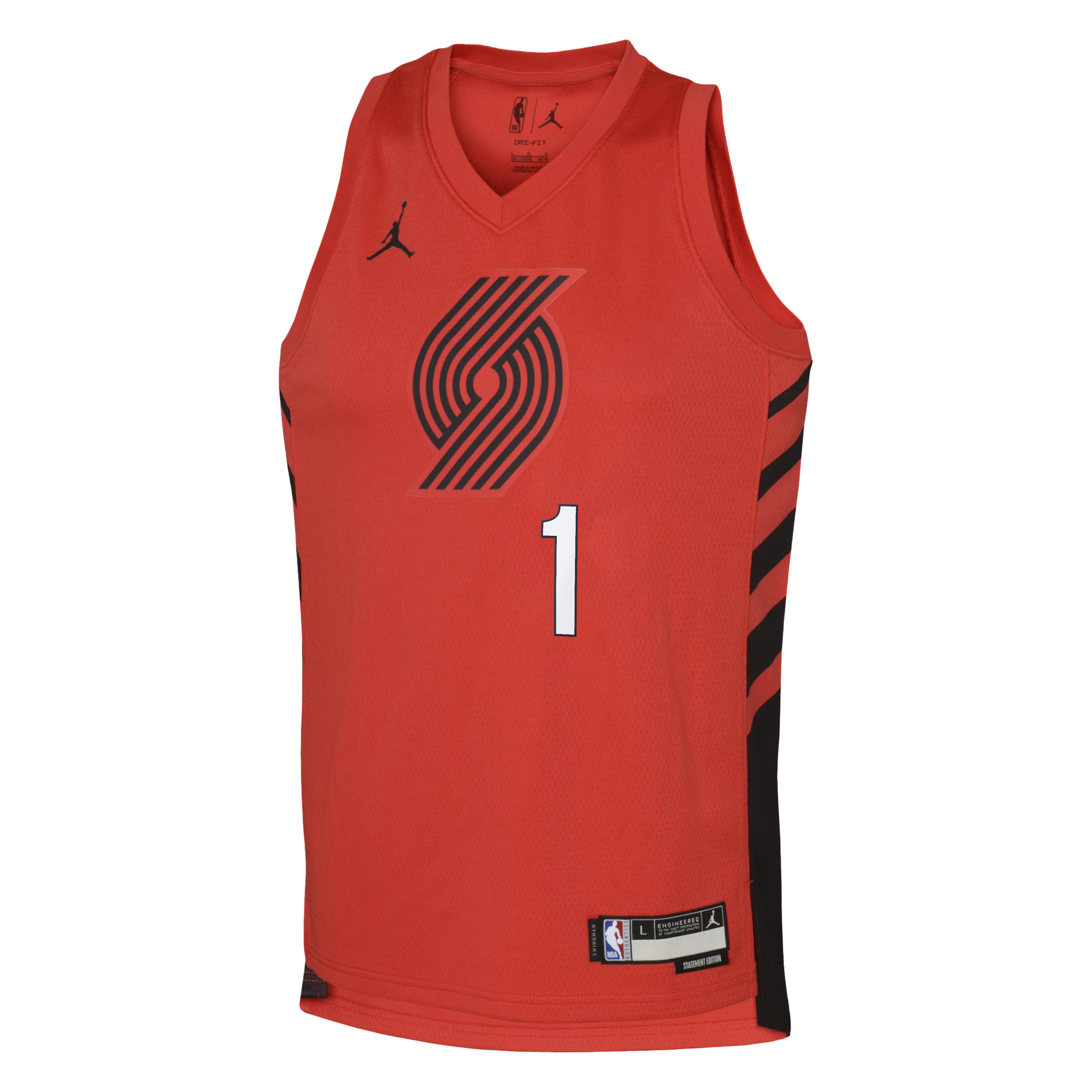 Portland Trail Blazers Jordan Brand Statement Edition Swingman Jersey - Red - Ja Morant - Youth NBA Team Jersey Basketball Fan Apparel