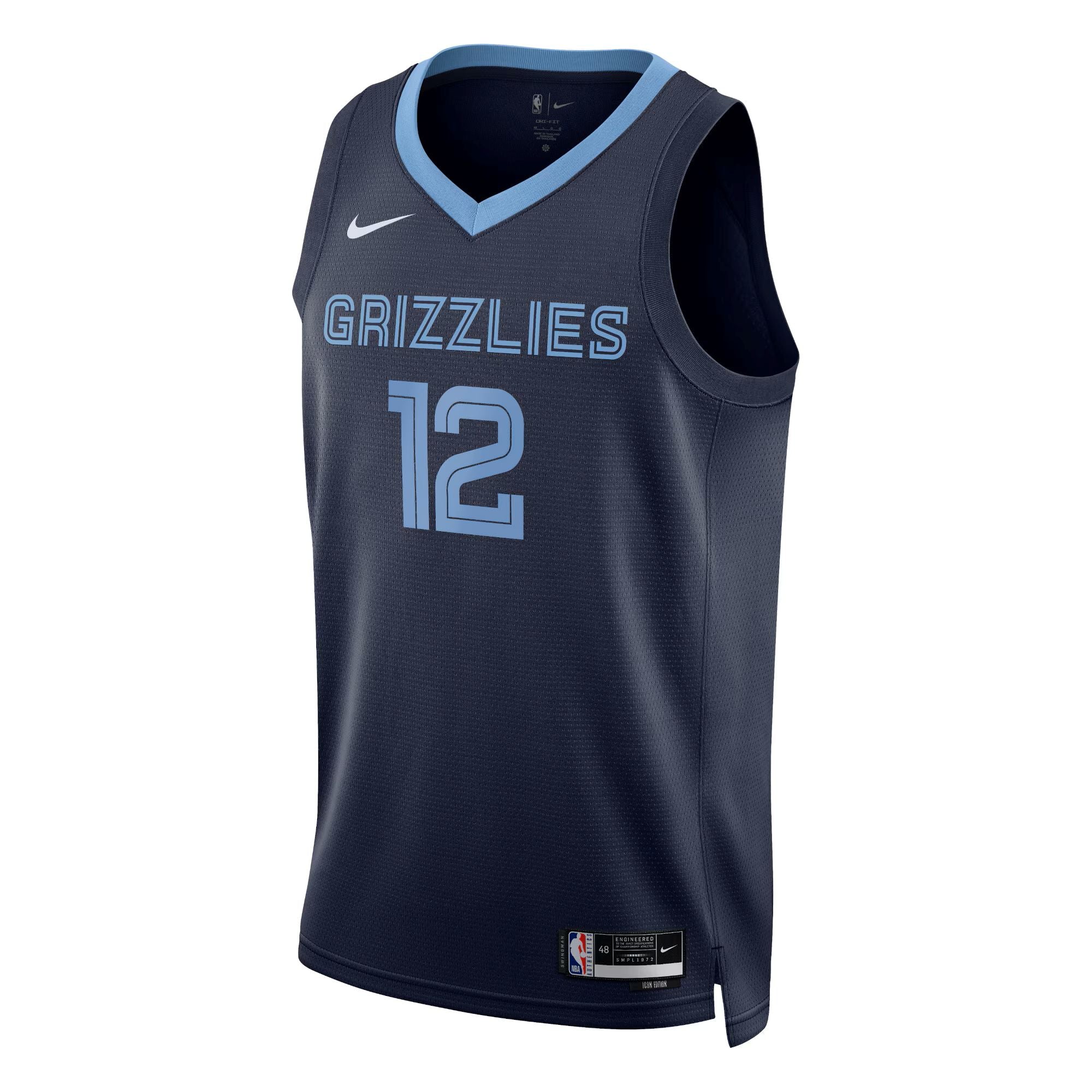 Memphis Grizzlies Nike Icon Edition Swingman Jersey - Ja Morant - Unisex NBA Team Jersey Basketball Fan Apparel