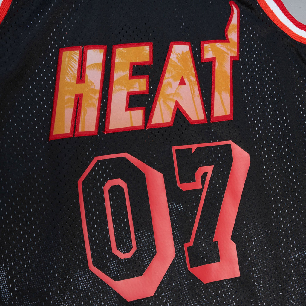 Miami Heat Mitchell & Ness M&N x Nicky Jam Swingman Jersey NBA Team Jersey Basketball Fan Apparel