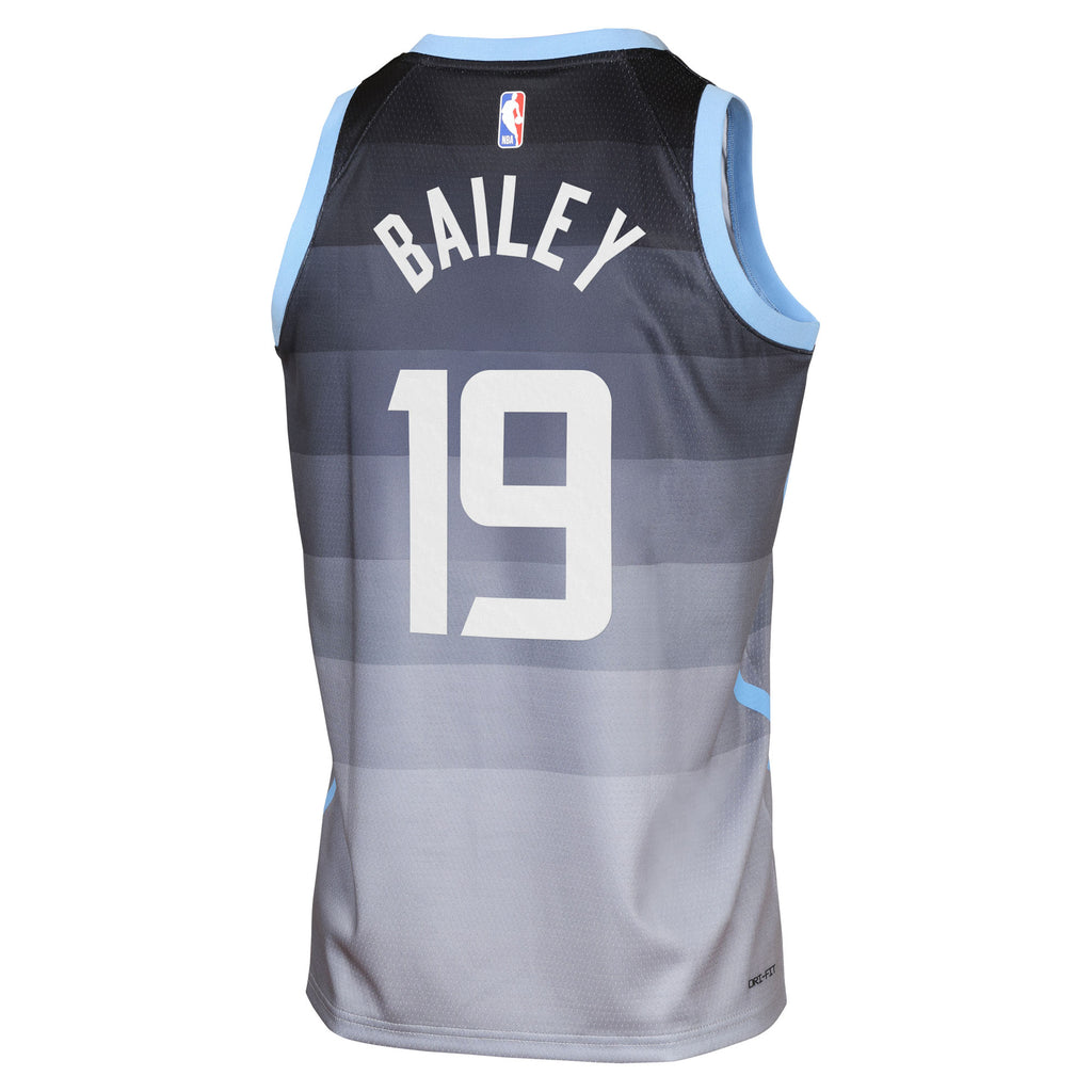 Utah Jazz Nike 2025/26 City Edition Swingman Jersey - Gray - Ace Bailey - Youth NBA Team Jersey Basketball Fan Apparel