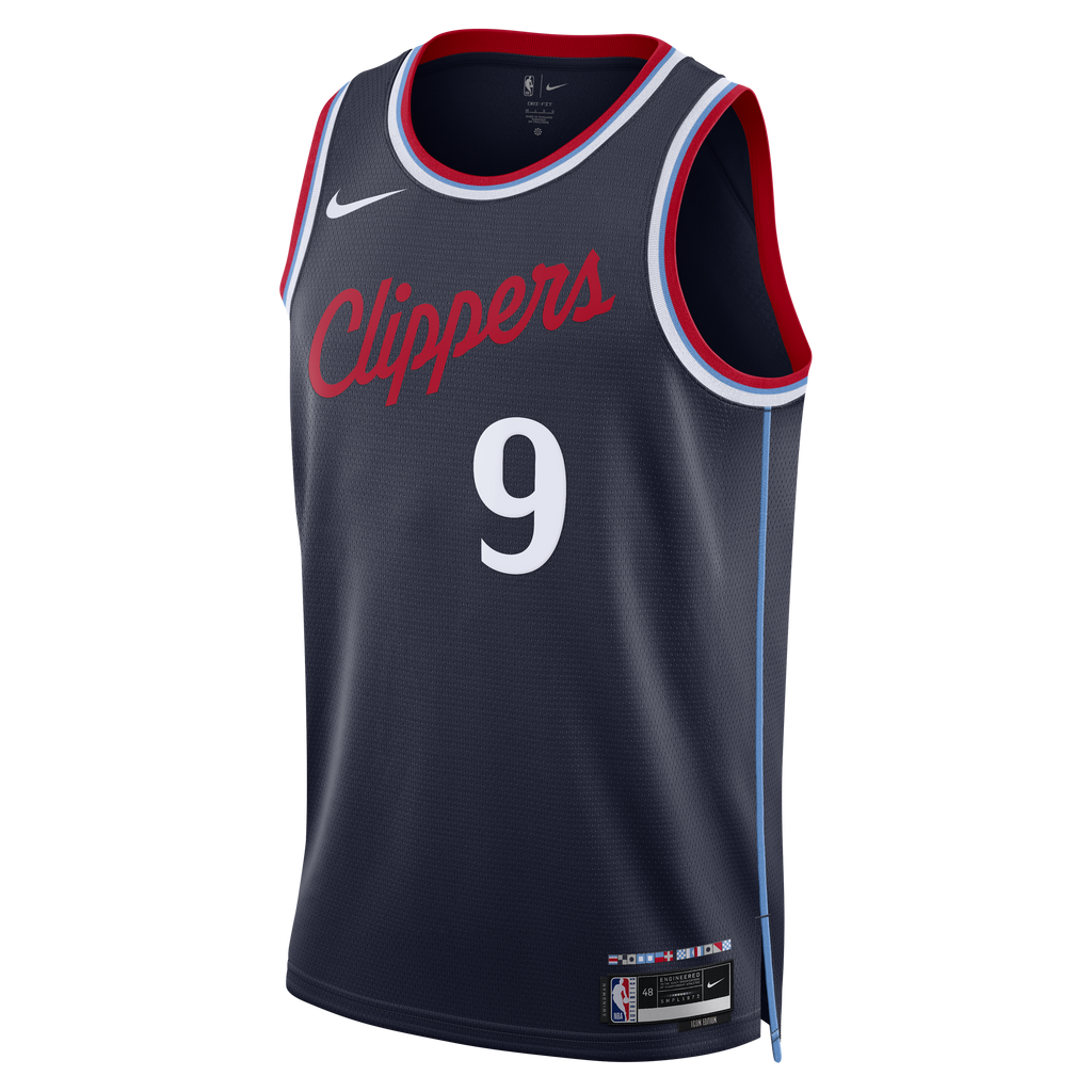 Los Angeles Clippers Nike Replica Icon Edition Swingman Jersey - Navy - Bennedict Mathurin - Unisex NBA Team Jersey Basketball Fan Apparel