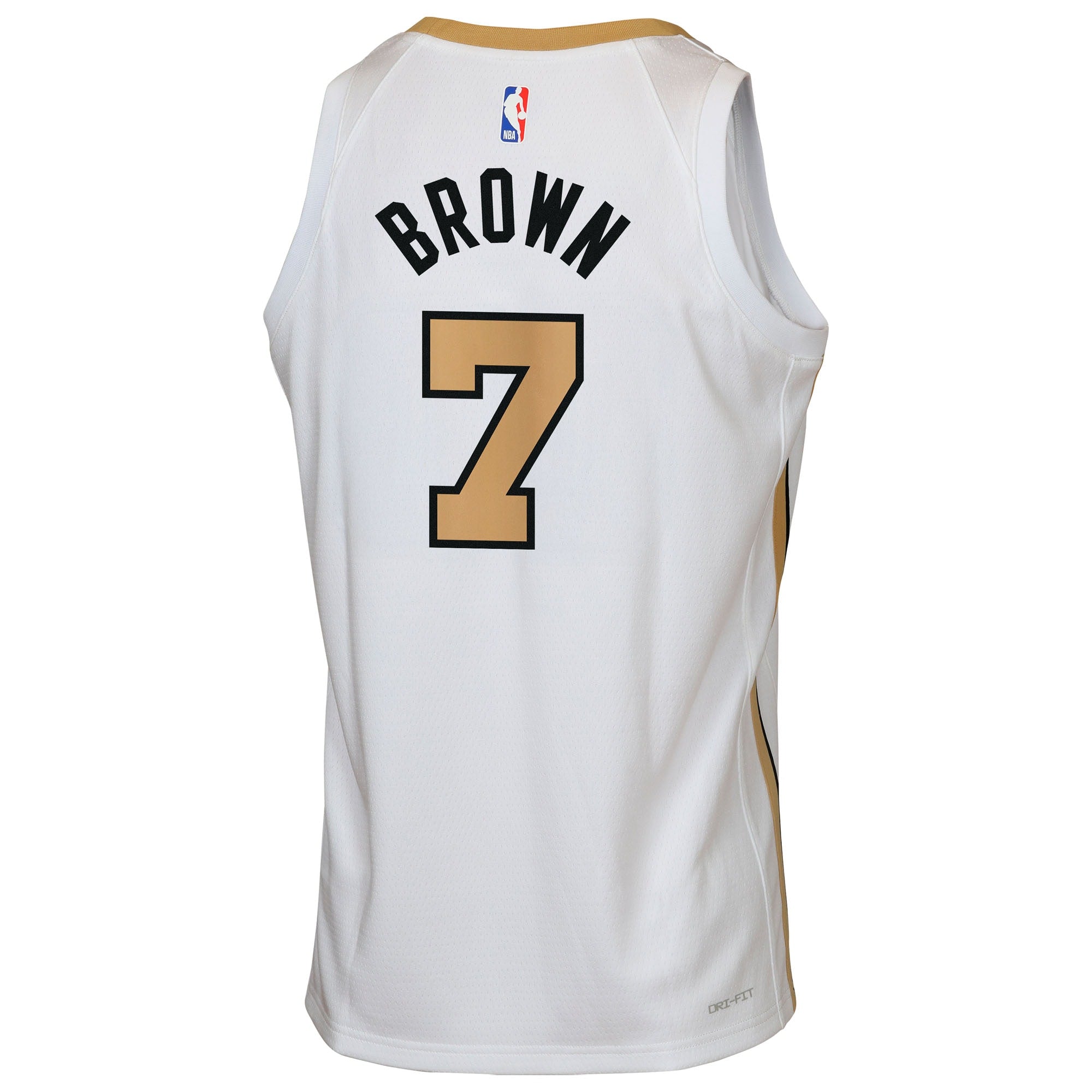 Boston Celtics Nike 2025/26 City Edition Swingman Jersey - White - Jaylen Brown - Youth NBA Team Jersey Basketball Fan Apparel