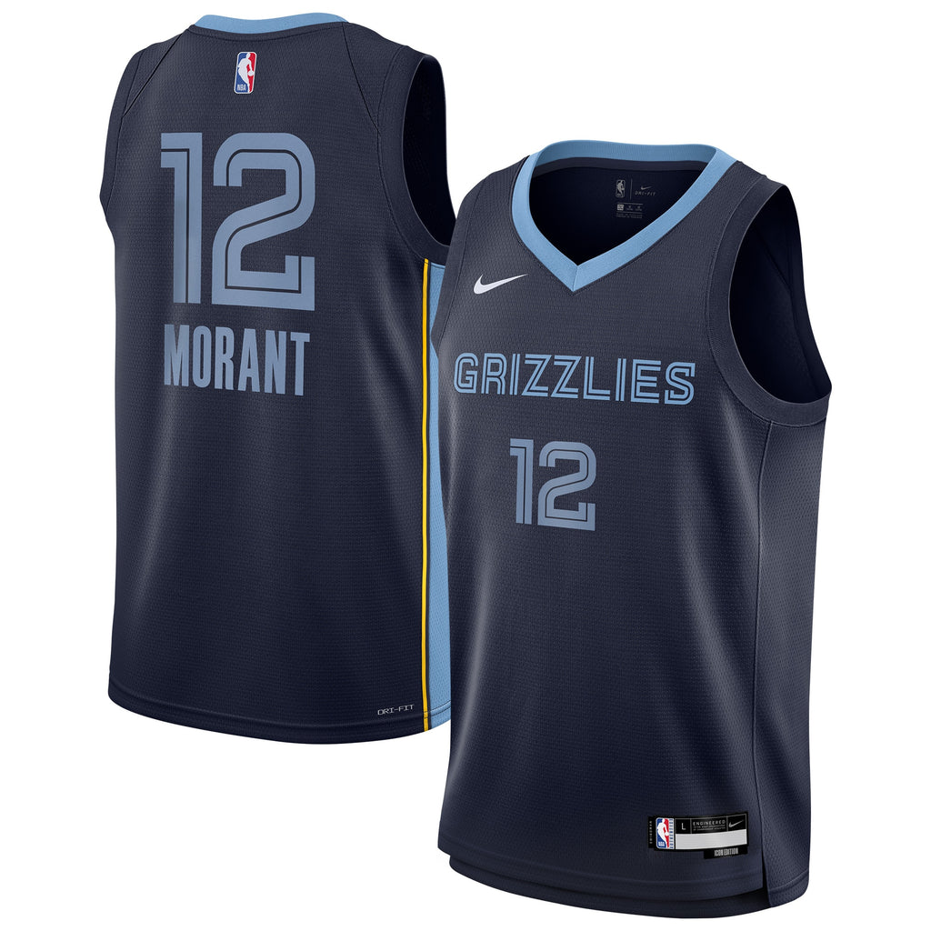 Memphis Grizzlies NBA Youth Icon Swingman Jersey NE - Ja Morant NBA Team Jersey Basketball Fan Apparel