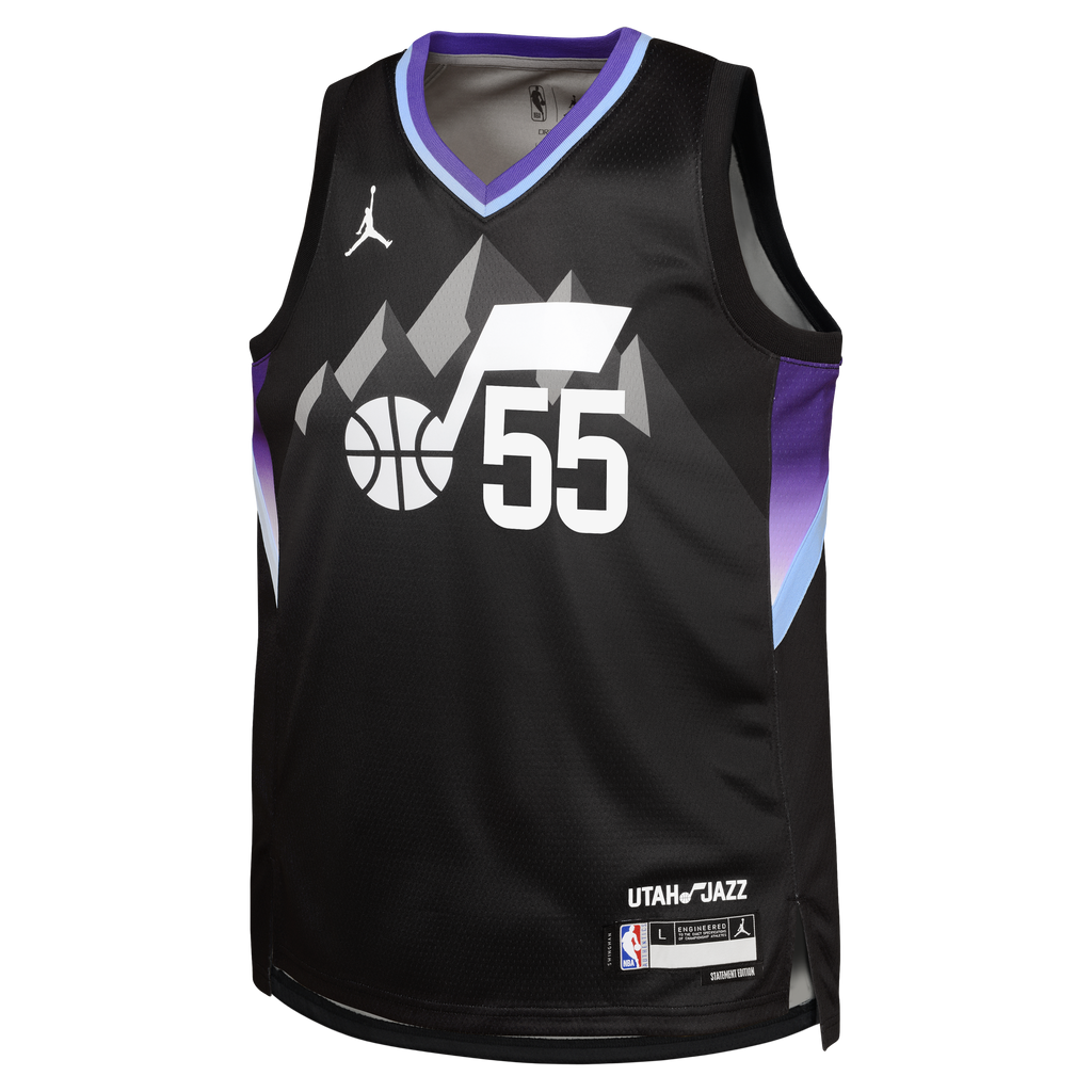 Utah Jazz Jordan Brand Statement Edition Swingman Jersey - Black - John Konchar - Youth NBA Team Jersey Basketball Fan Apparel