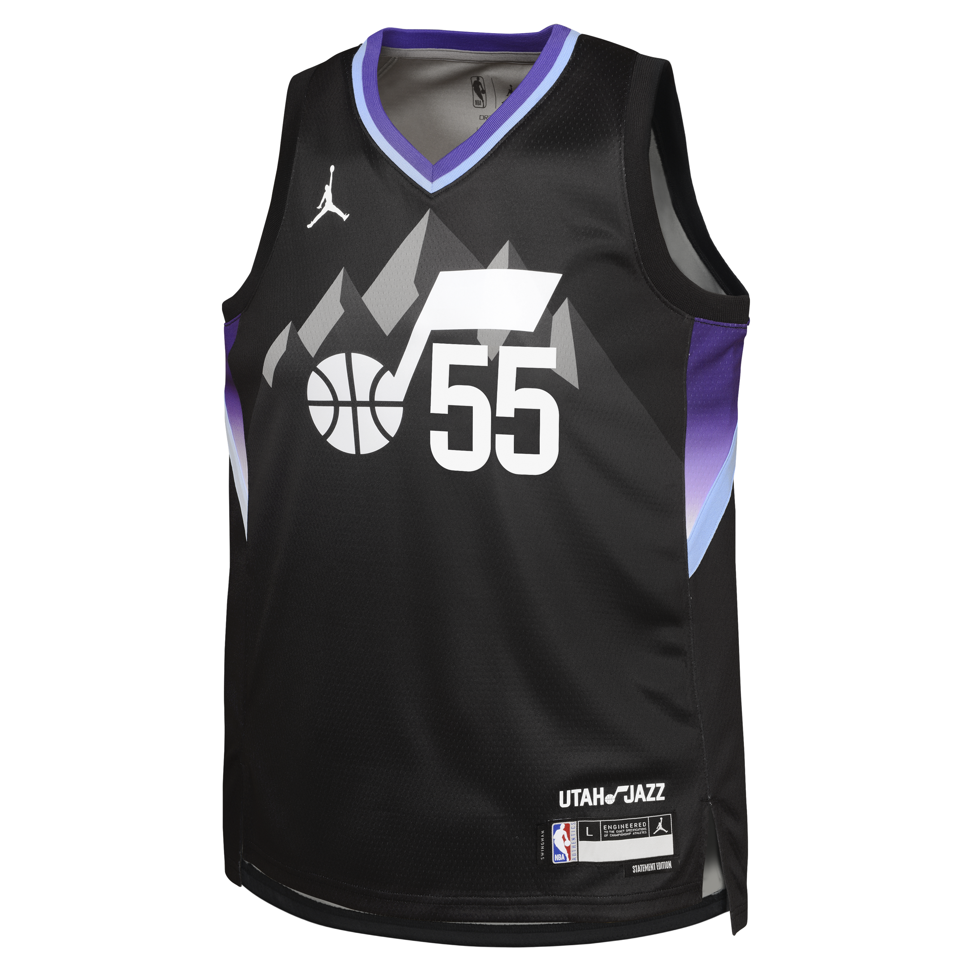 Utah Jazz Jordan Brand Statement Edition Swingman Jersey - Black - John Konchar - Youth NBA Team Jersey Basketball Fan Apparel