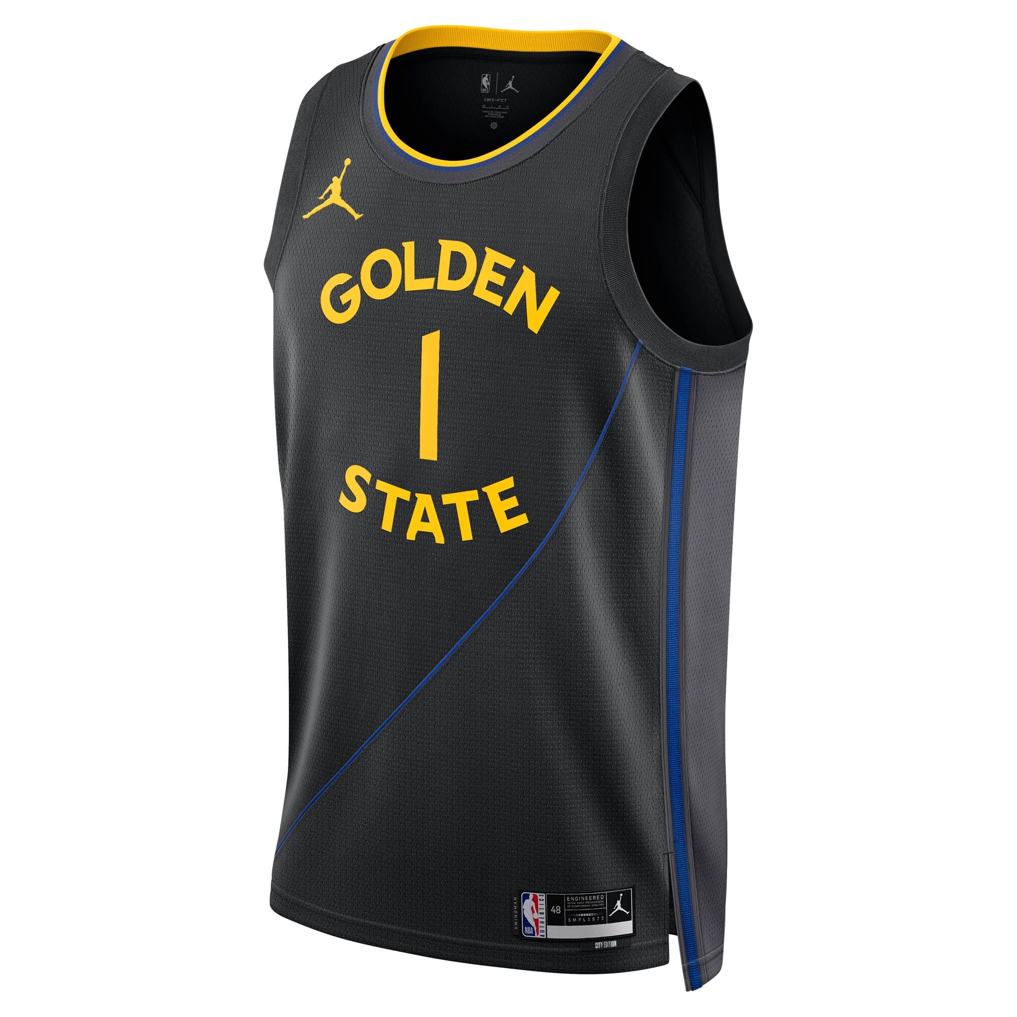 Golden State Warriors Jordan Brand 2024/25 Statement Edition Swingman Jersey - Black - Jonathan Kuminga - Unisex NBA Team Jersey Basketball Fan Appare