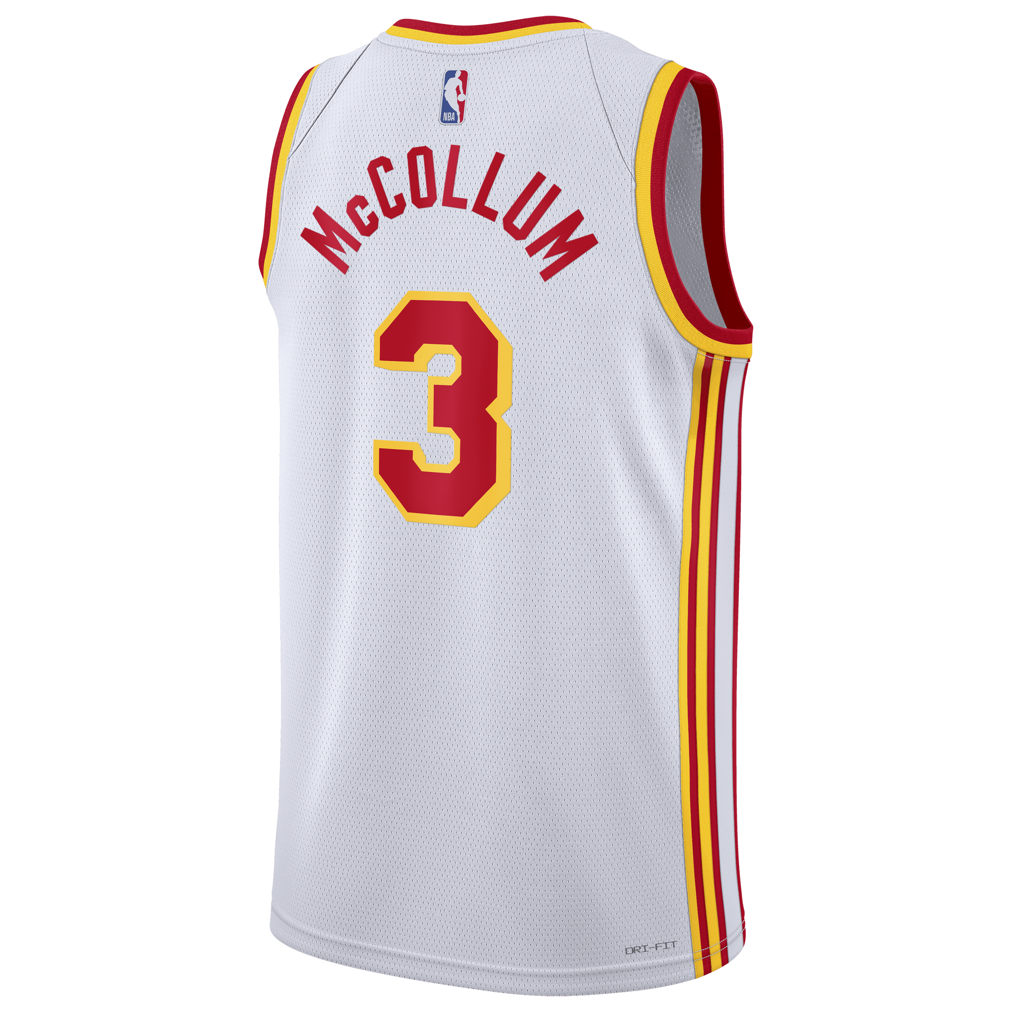 Atlanta Hawks Nike Association Edition Swingman Jersey - White - CJ McCollum - Unisex NBA Team Jersey Basketball Fan Apparel