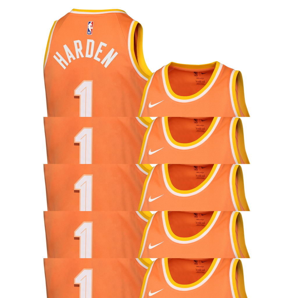 Nike Cleveland Cavaliers 2025/26 City Edition Swingman Jersey - Orange - James Harden - Youth NBA Team Jersey Basketball Fan Apparel