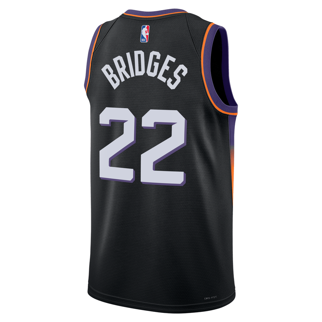 Phoenix Suns Jordan Brand Statement Edition Jersey - Black - Miles Bridges - Unisex NBA Team Jersey Basketball Fan Apparel
