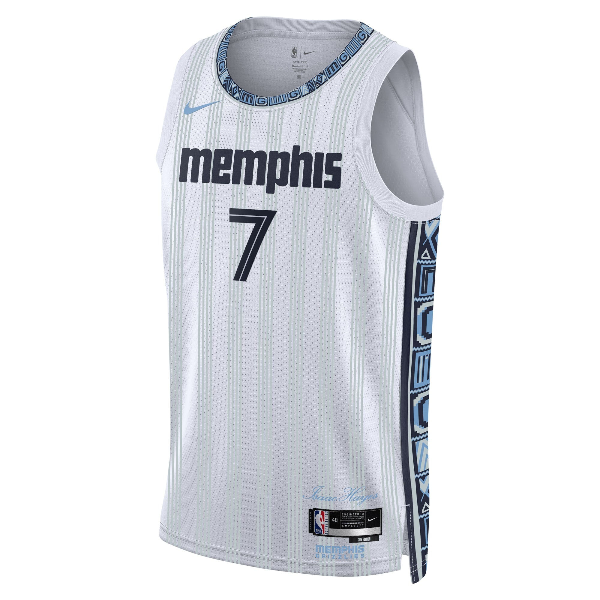 Memphis Grizzlies Nike 2025/26 City Edition Swingman Jersey - Gray - Santi Aldama - Unisex NBA Team Jersey Basketball Fan Apparel