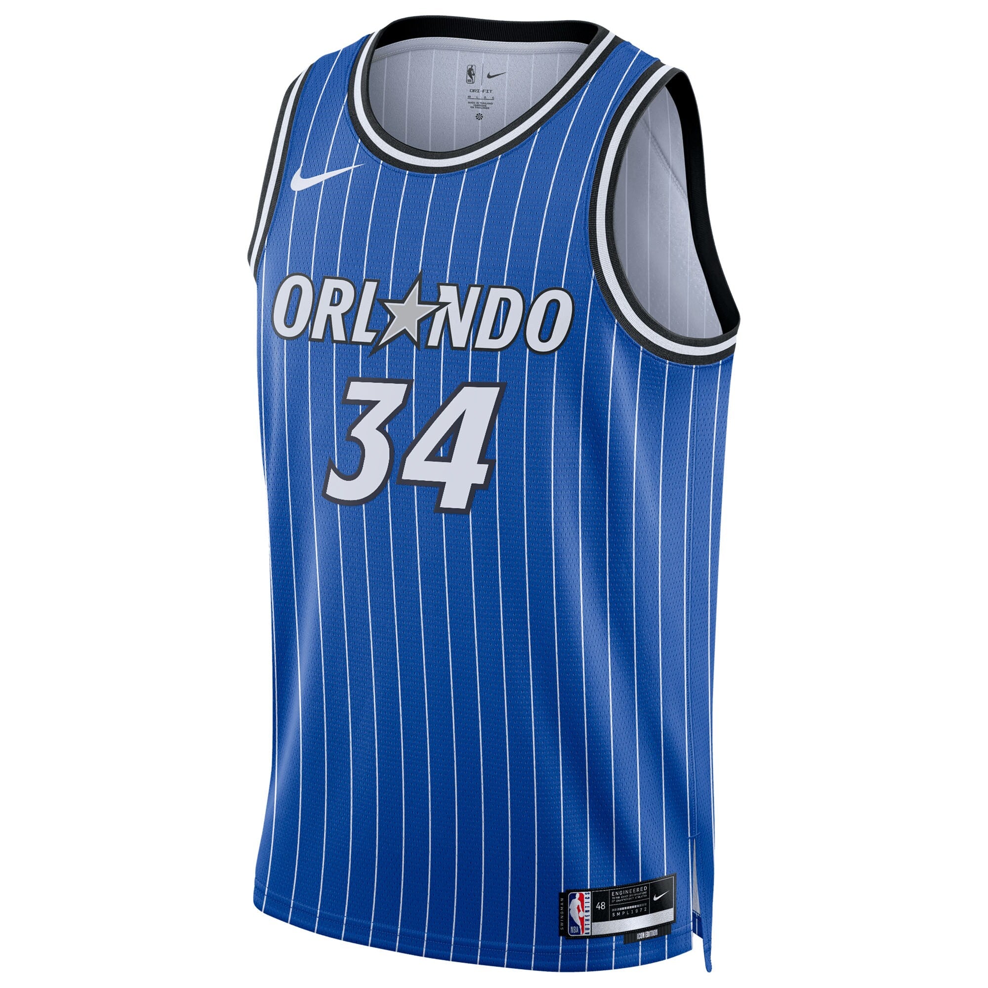 Orlando Magic Nike Replica Icon Edition Swingman Jersey - Blue - Wendell Carter Jr. - Unisex NBA Team Jersey Basketball Fan Apparel
