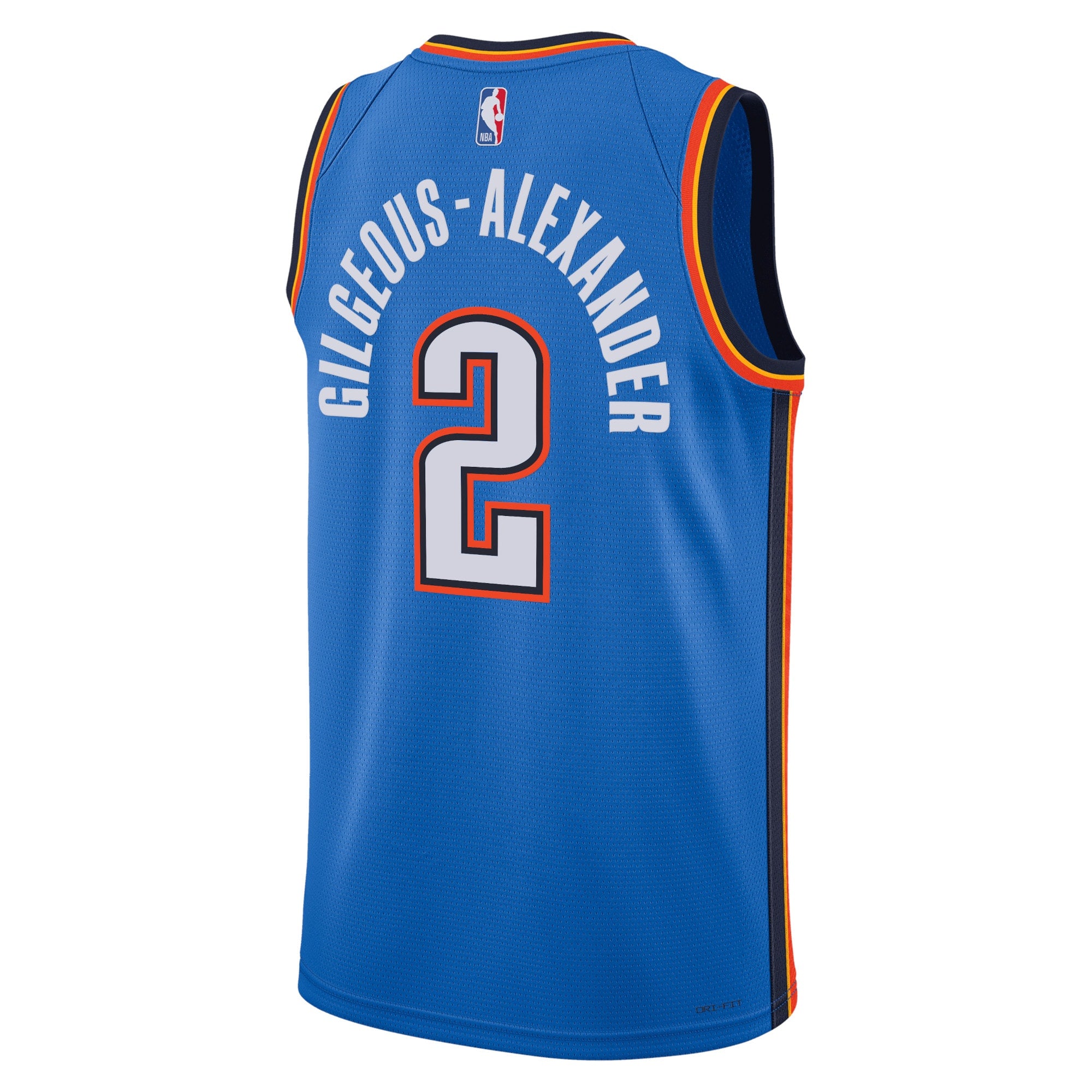 Oklahoma City Thunder Nike Icon Edition Swingman Jersey - Blue - Shai Gilgeous-Alexander - Unisex NBA Team Jersey Basketball Fan Apparel