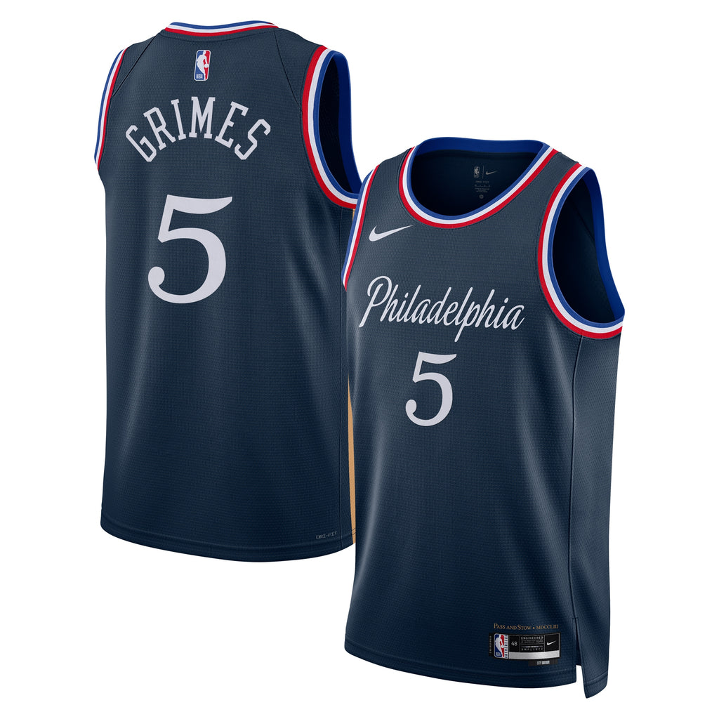 Philadelphia 76ers Nike 2025/26 City Edition Swingman Jersey - Navy - Quentin Grimes - Unisex NBA Team Jersey Basketball Fan Apparel