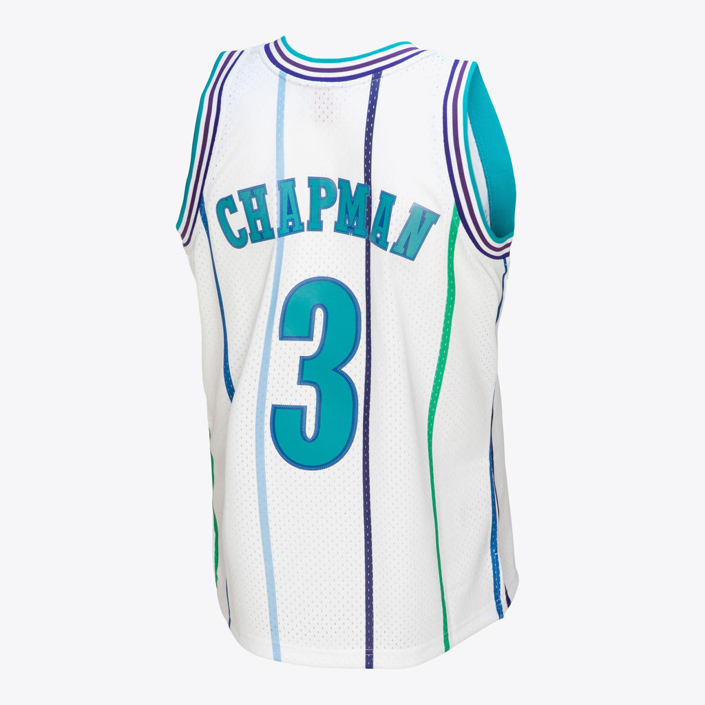 Charlotte Hornets Mitchell & Ness Rex Chapman 1988 Authentic Jersey - White NBA Team Jersey Basketball Fan Apparel