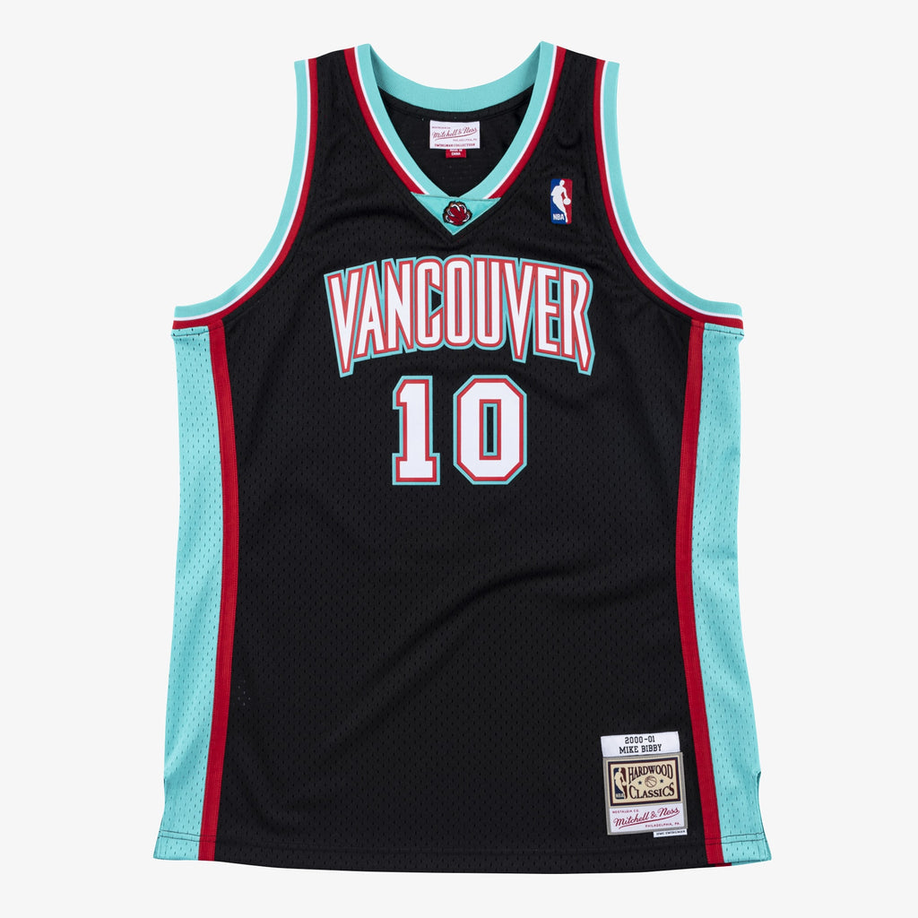 Vancouver Grizzlies Mitchell & Ness Mike Bibby 2000 Swingman Authentic Jersey - Black NBA Team Jersey Basketball Fan Apparel