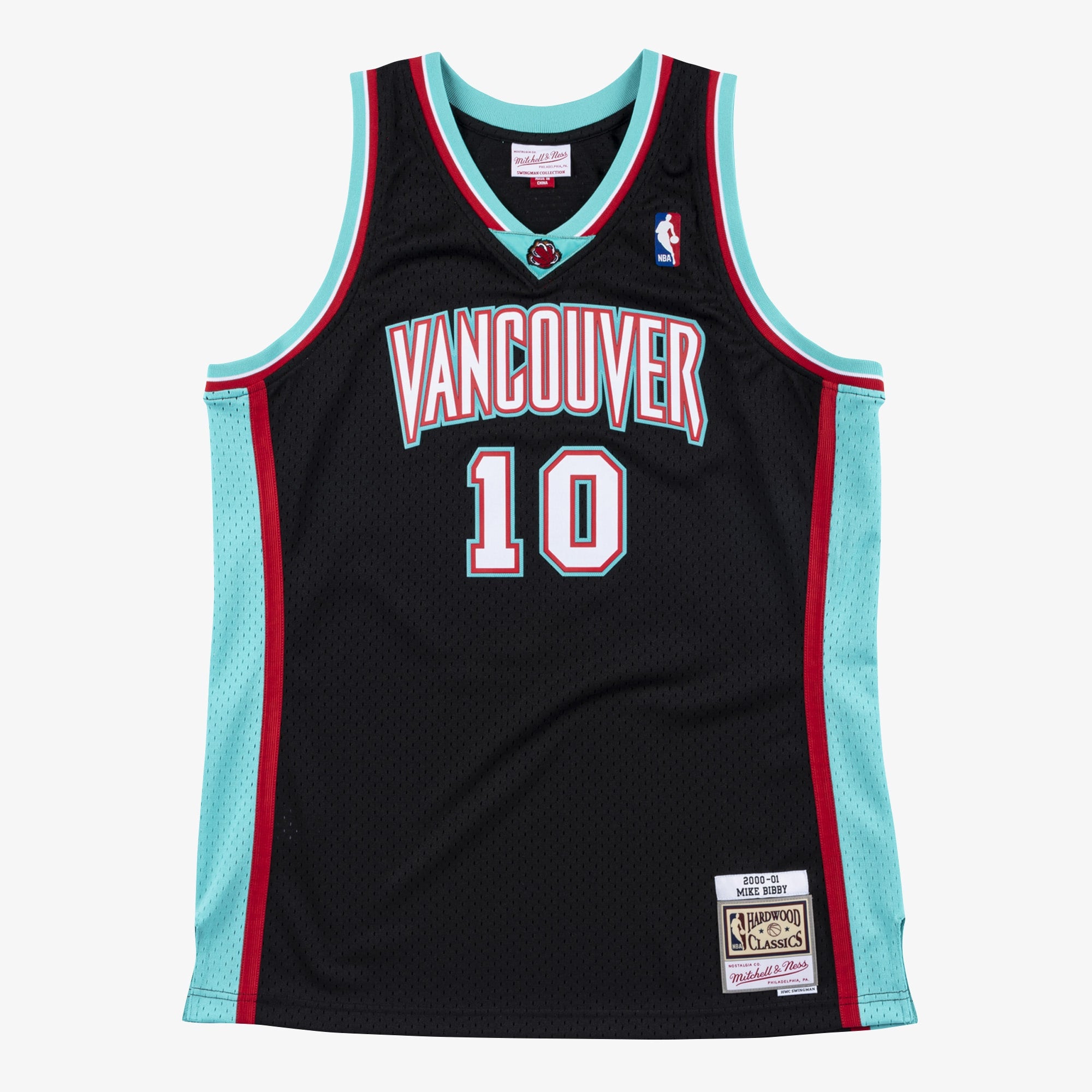 Vancouver Grizzlies Mitchell & Ness Mike Bibby 2000 Swingman Authentic Jersey - Black NBA Team Jersey Basketball Fan Apparel