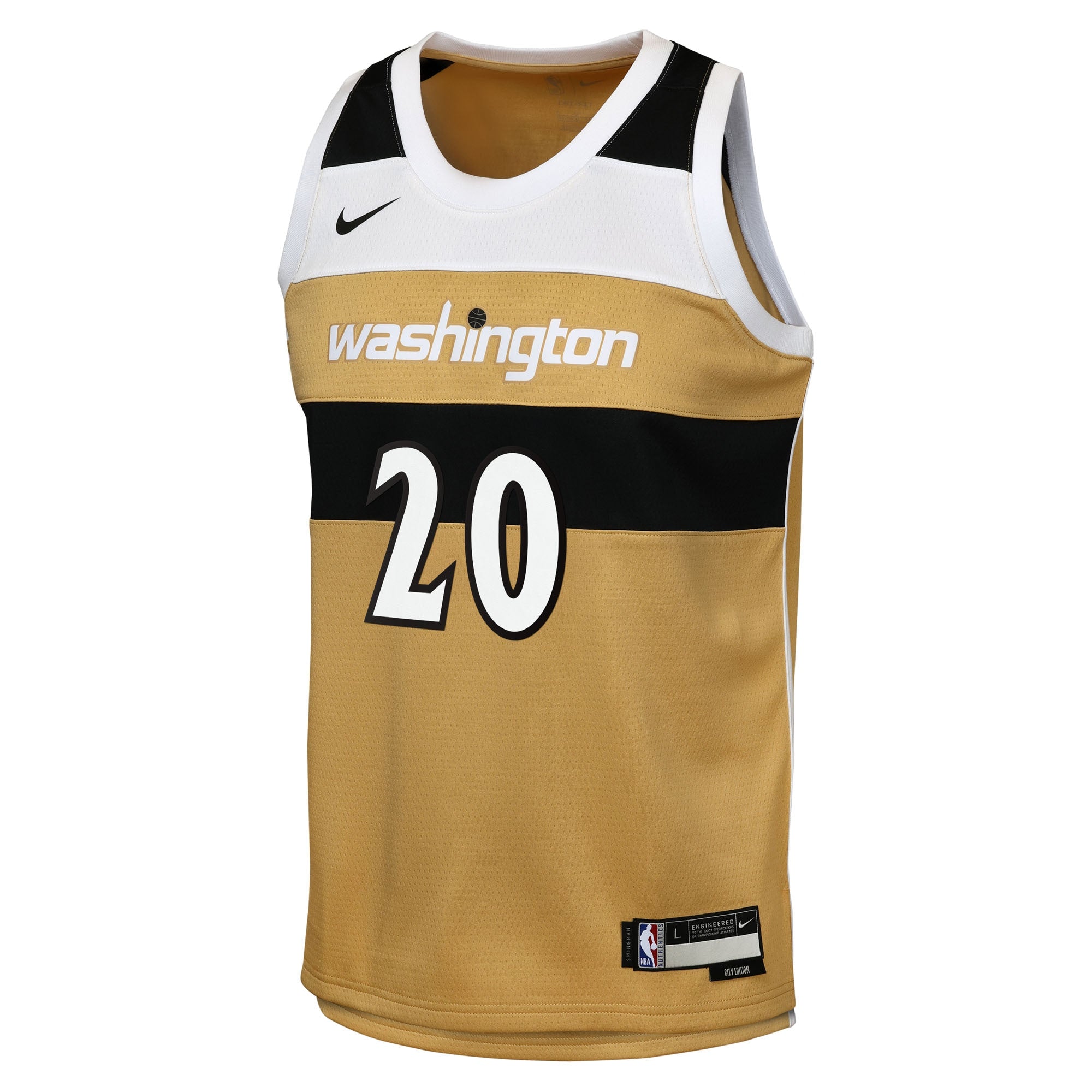 Washington Wizards Nike 2025/26 City Edition Swingman Jersey - Tan - Alex Sarr - Youth NBA Team Jersey Basketball Fan Apparel