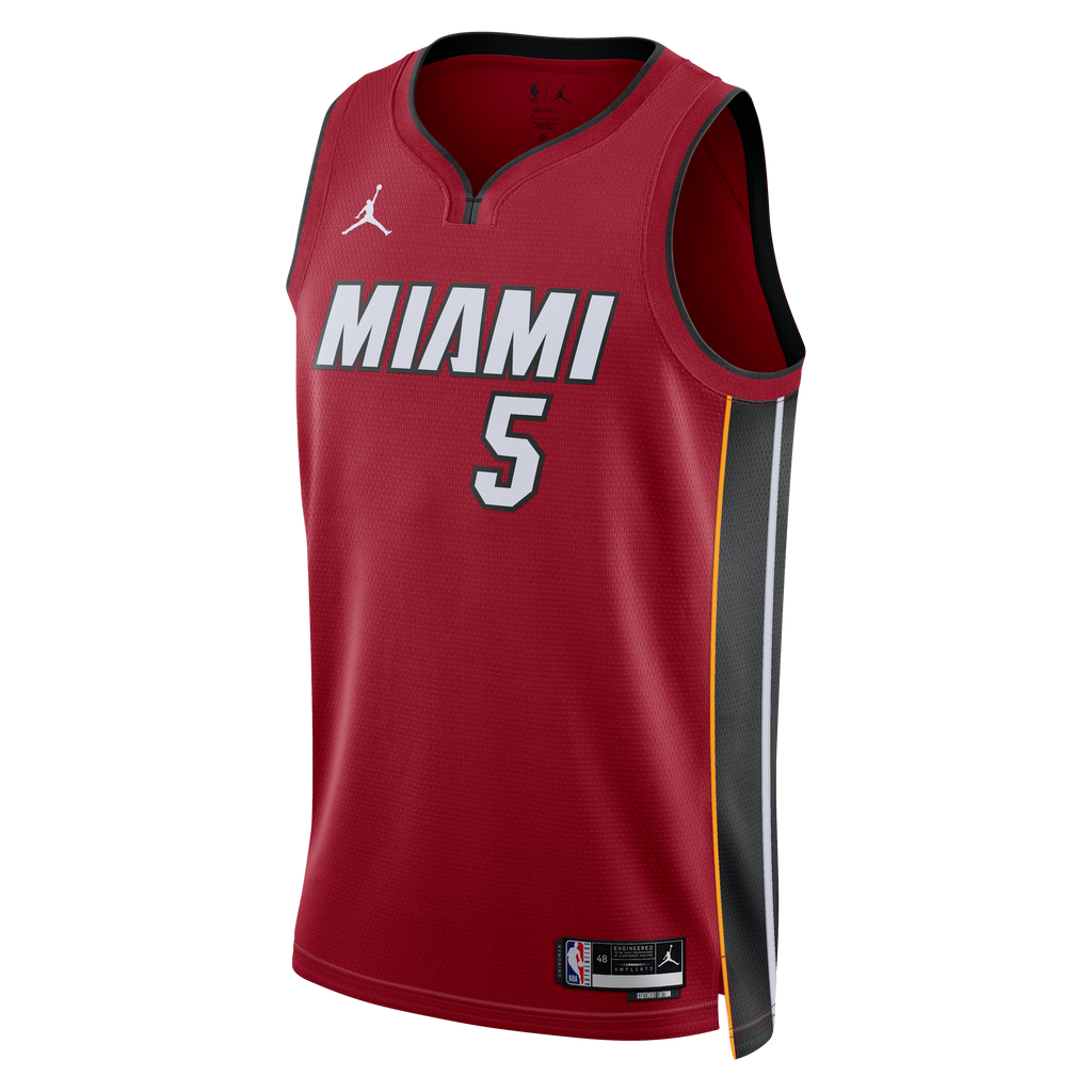 Miami Heat Jordan Brand Statement Edition Swingman Jersey - Red - Nikola Jović - Unisex NBA Team Jersey Basketball Fan Apparel