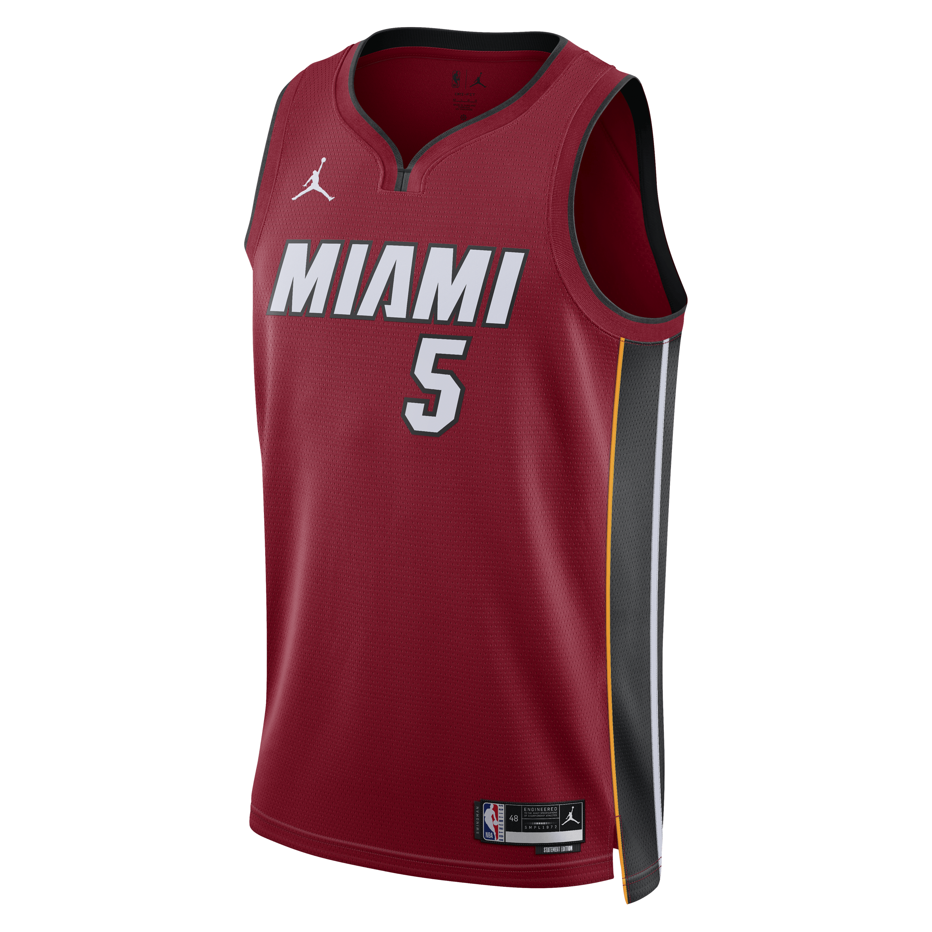 Miami Heat Jordan Brand Statement Edition Swingman Jersey - Red - Nikola Jović - Unisex NBA Team Jersey Basketball Fan Apparel