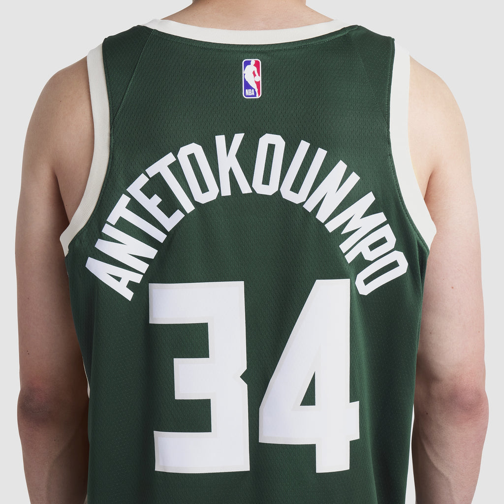 Milwaukee Bucks Giannis Antetokounmpo Nike Dri-Fit Swingman Jersey NBA Team Jersey Basketball Fan Apparel