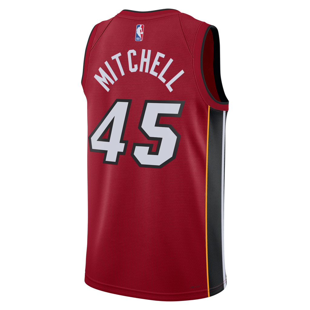 Miami Heat Jordan Brand Statement Edition Swingman Jersey - Red - Davion Mitchell - Unisex NBA Team Jersey Basketball Fan Apparel