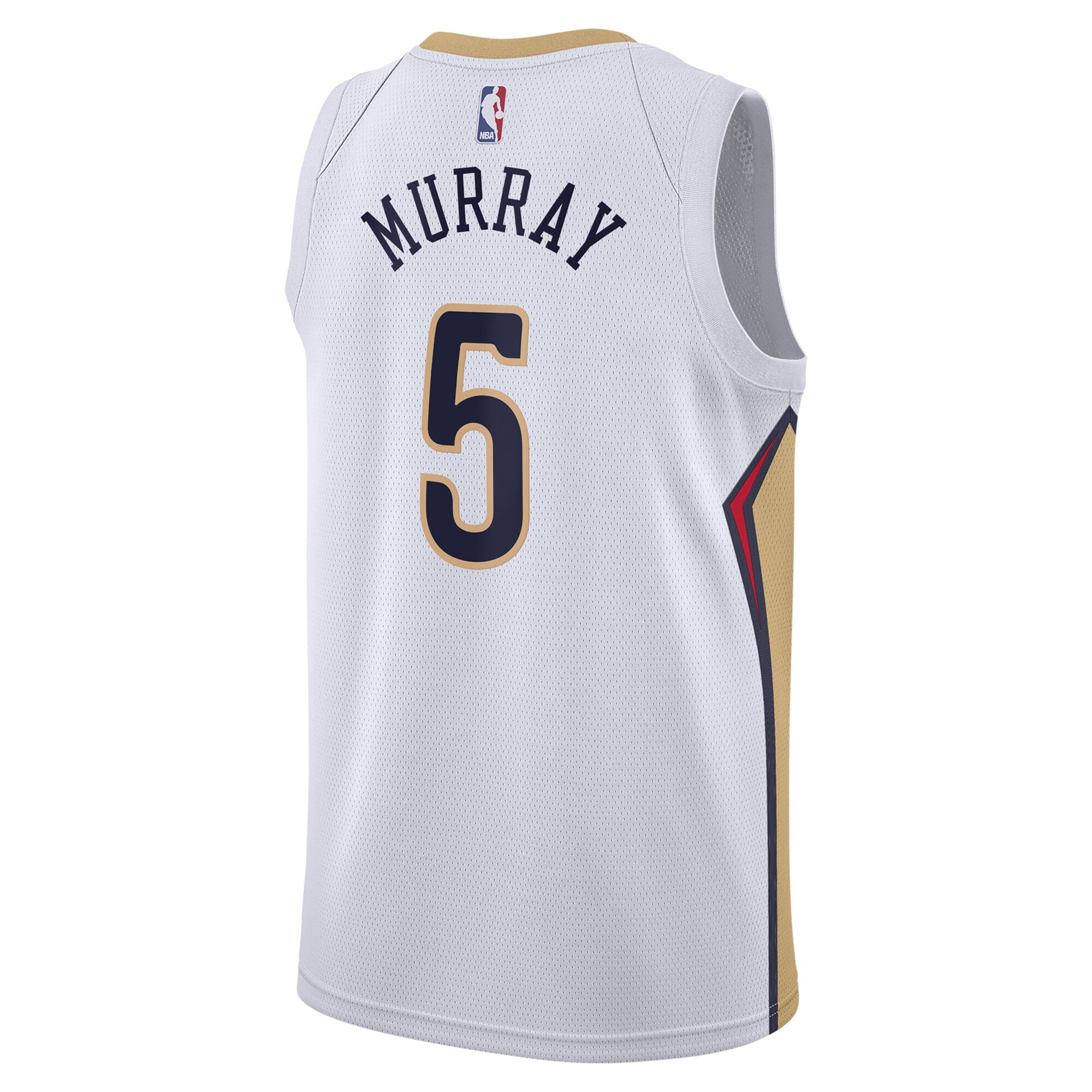 New Orleans Pelicans Nike Association Edition Swingman Jersey - White - Dejounte Murray - Unisex NBA Team Jersey Basketball Fan Apparel