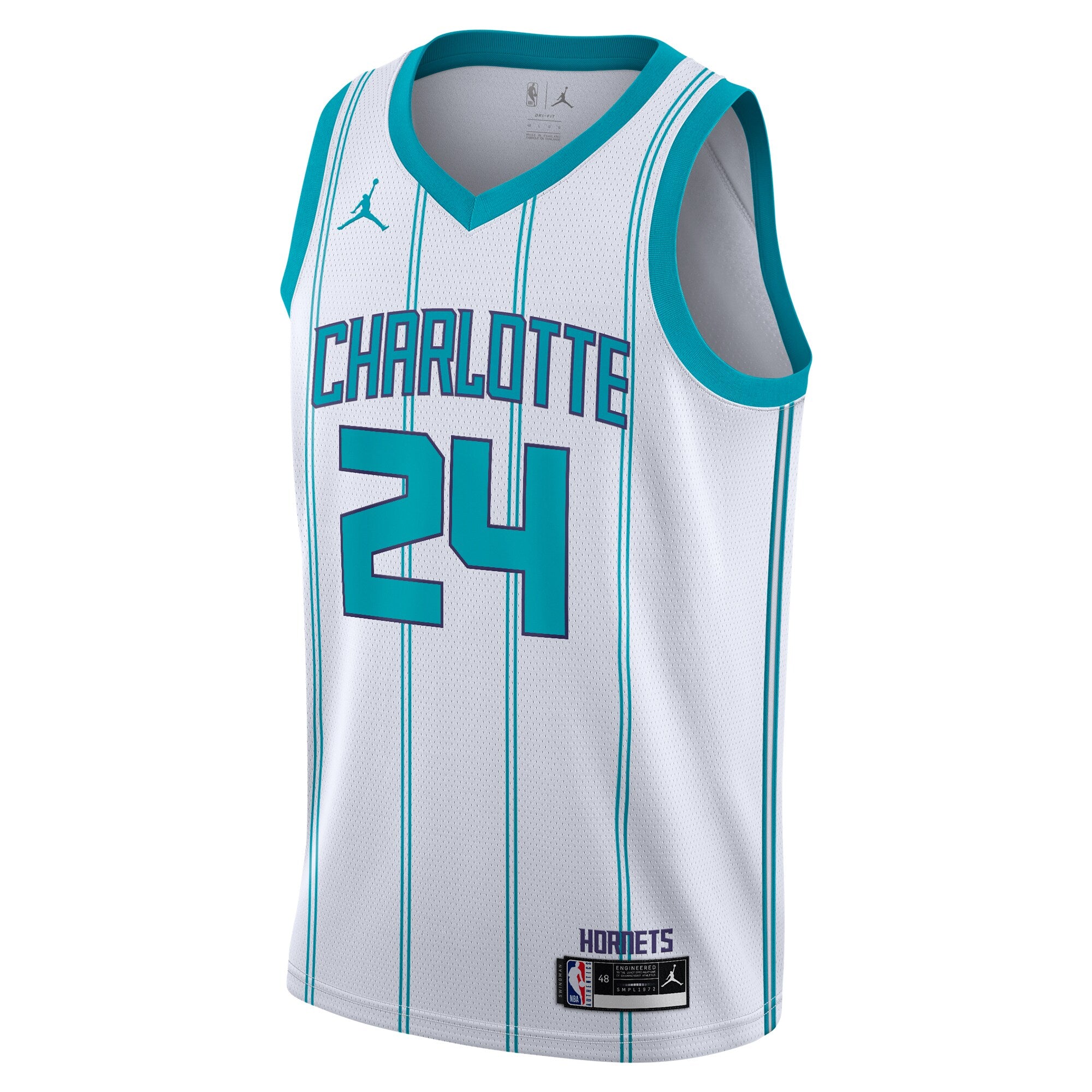 Charlotte Hornets Jordan Brand Association Edition Swingman Jersey - White - Brandon Miller - Youth NBA Team Jersey Basketball Fan Apparel