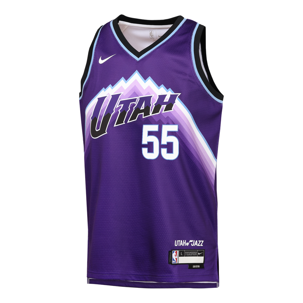 Utah Jazz Nike Replica Icon Edition Swingman Jersey - Purple - John Konchar - Youth NBA Team Jersey Basketball Fan Apparel