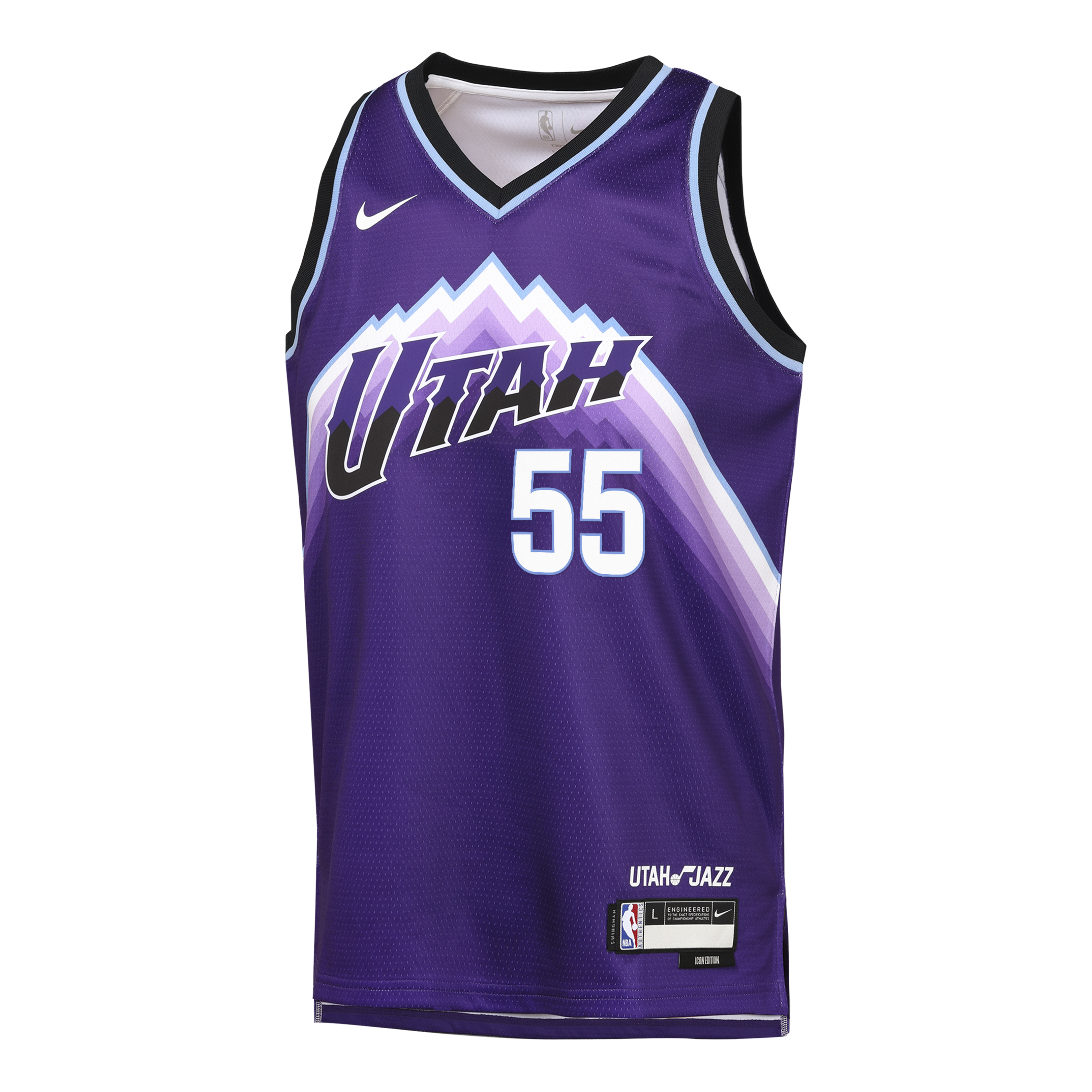 Utah Jazz Nike Replica Icon Edition Swingman Jersey - Purple - John Konchar - Youth NBA Team Jersey Basketball Fan Apparel