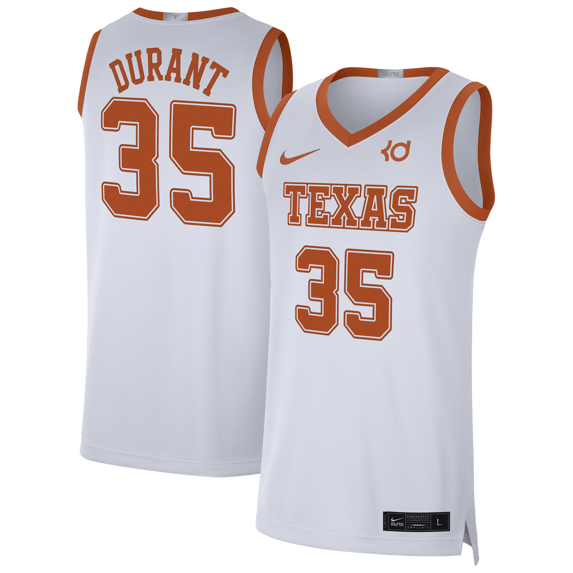 NCAA Texas Longhorns College Basketball Jersey - Kevin Durant - Men's NBA Team Jersey Basketball Fan Apparel