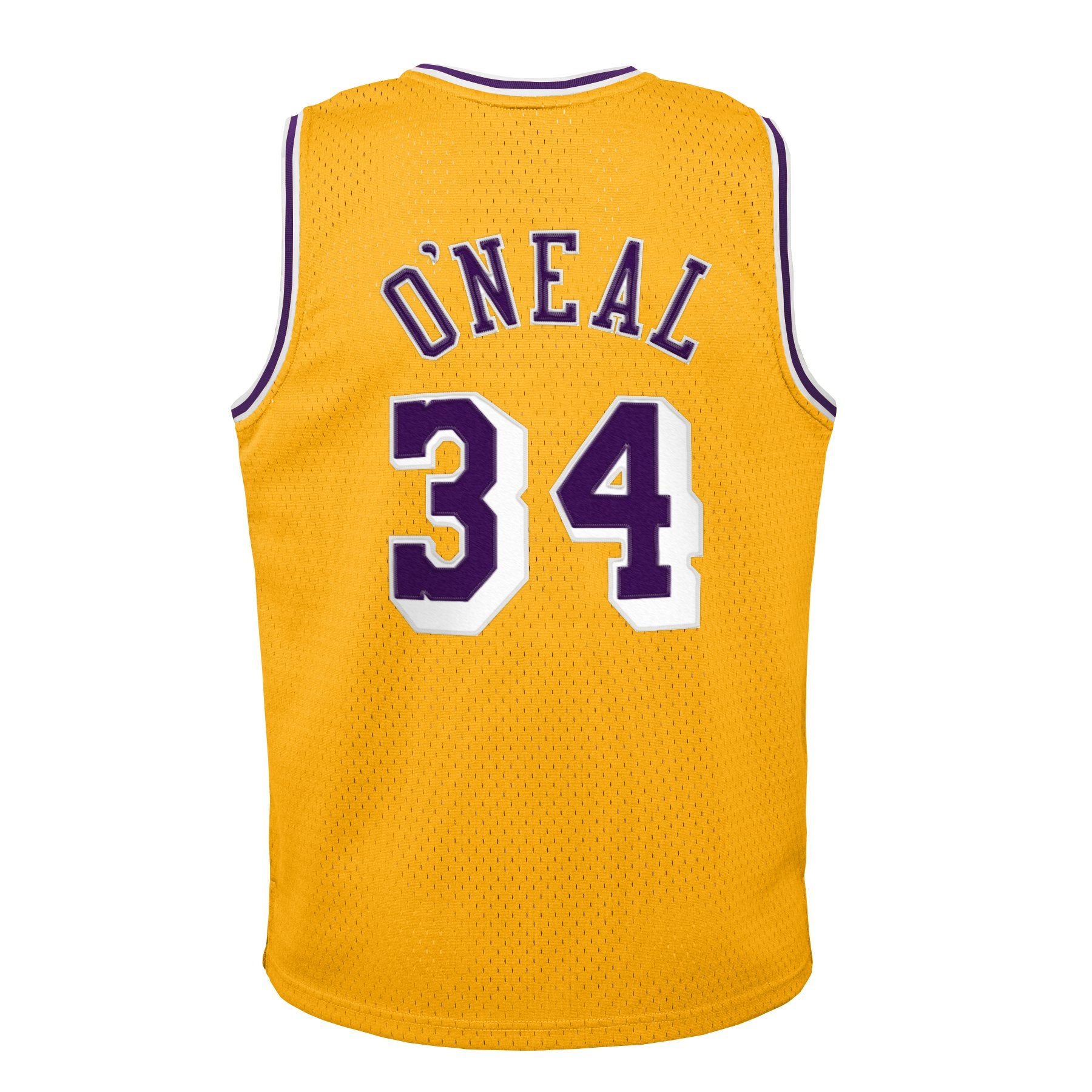 Los Angeles Lakers Shaquille O'Neal Hardwood Classics Road Jersey - Youth NBA Team Jersey Basketball Fan Apparel