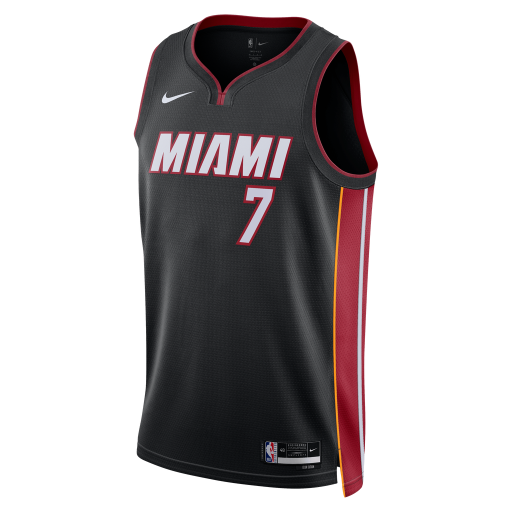 Miami Heat Nike Icon Edition Swingman Jersey - Black - Giannis Antetokounmpo - Unisex NBA Team Jersey Basketball Fan Apparel