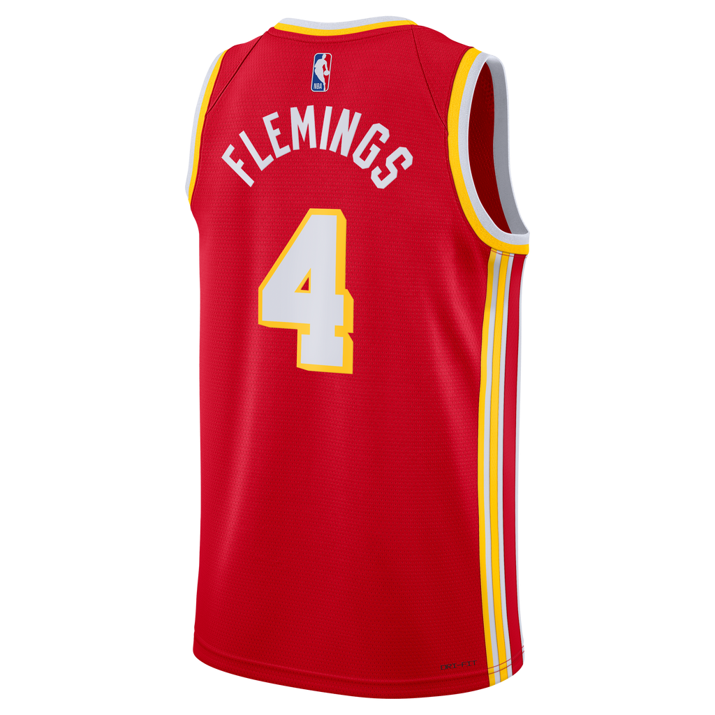 Atlanta Hawks Nike Icon Swingman Jersey - Red - Kingston Flemings - Unisex NBA Team Jersey Basketball Fan Apparel
