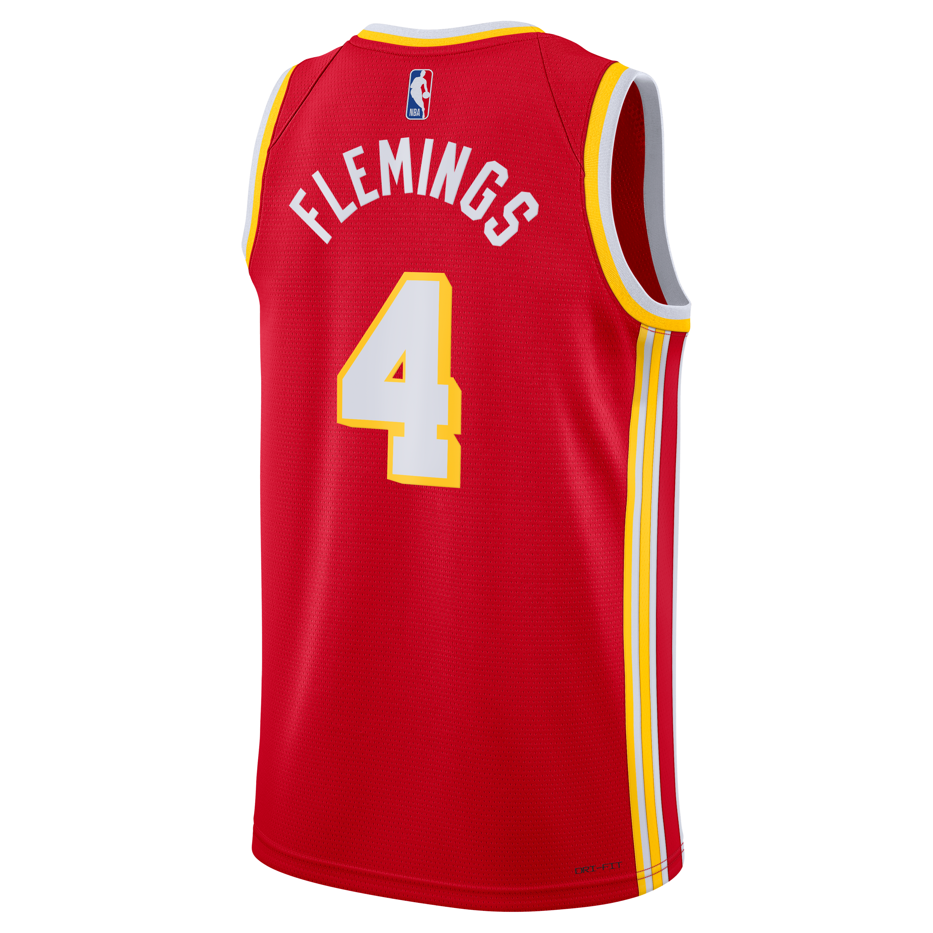 Atlanta Hawks Nike Icon Swingman Jersey - Red - Kingston Flemings - Unisex NBA Team Jersey Basketball Fan Apparel