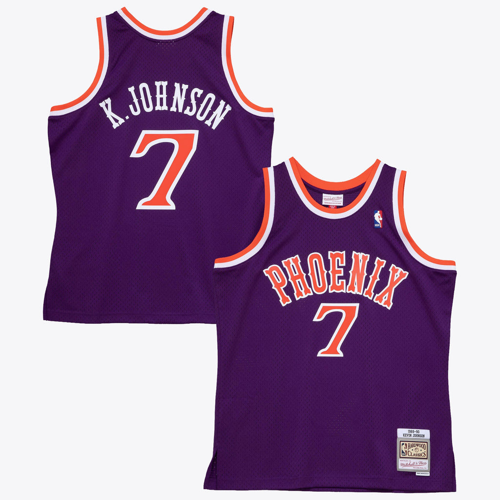 Phoenix Suns Mitchell & Ness Kevin Johnson 1989 Dark Authentic Jersey - Purple NBA Team Jersey Basketball Fan Apparel