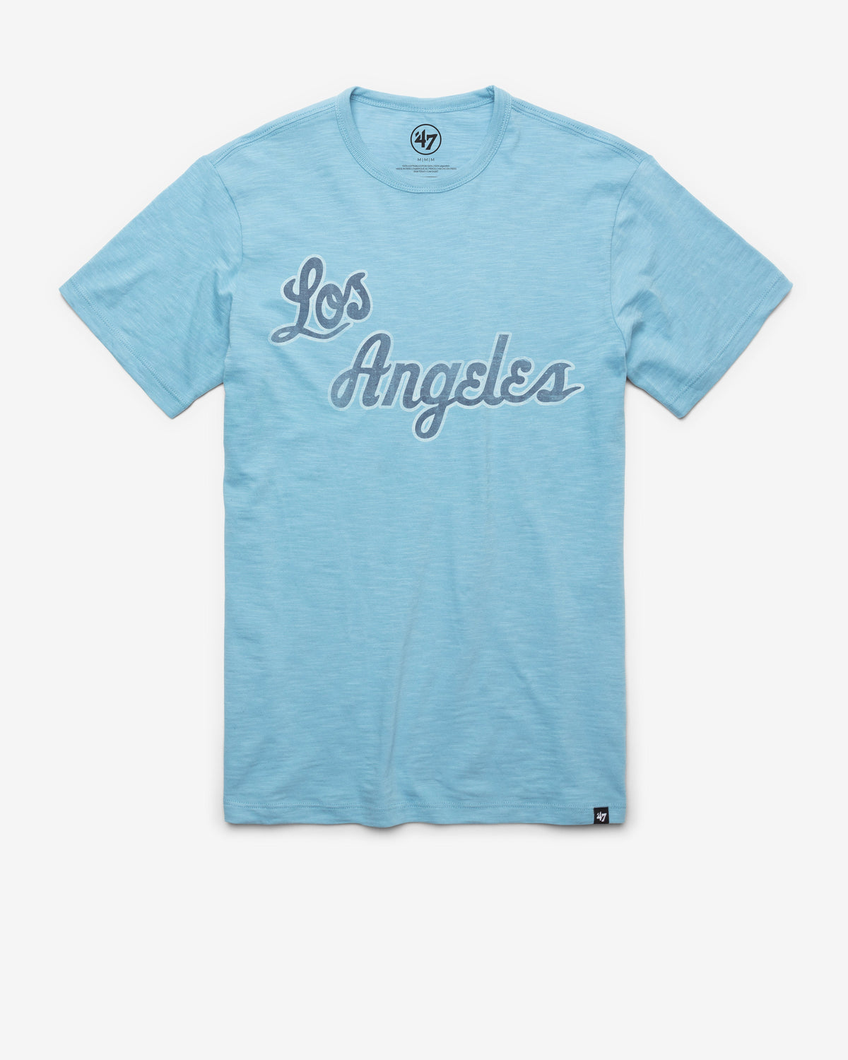 LOS ANGELES LAKERS HARDWOOD CLASSICS GRIT WORDMARK '47 SCRUM TEE