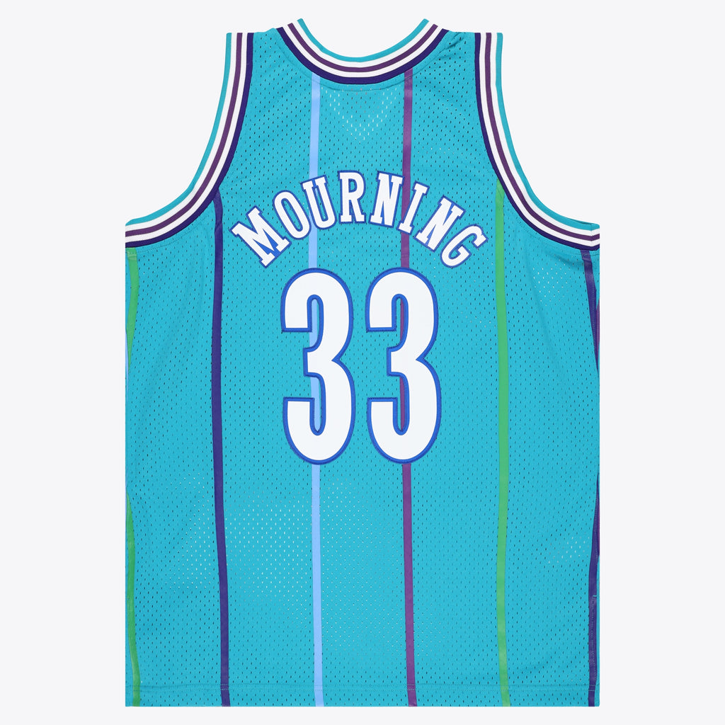 Charlotte Hornets NBA Mitchell & Ness Swingman Jersey - Alonzo Mourning NBA Team Jersey Basketball Fan Apparel