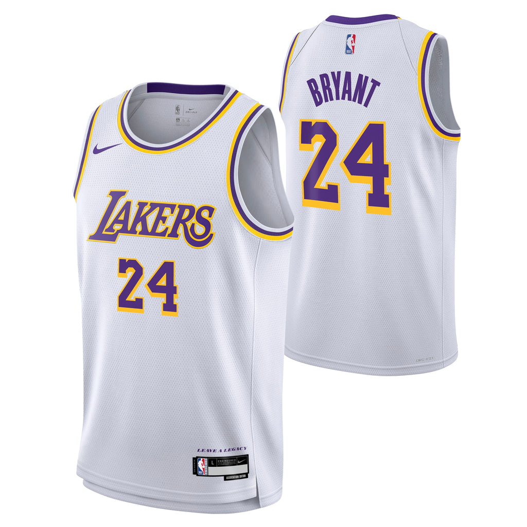 Los Angeles Lakers Association Swingman Jersey - Kobe Bryant - Youth NBA Team Jersey Basketball Fan Apparel