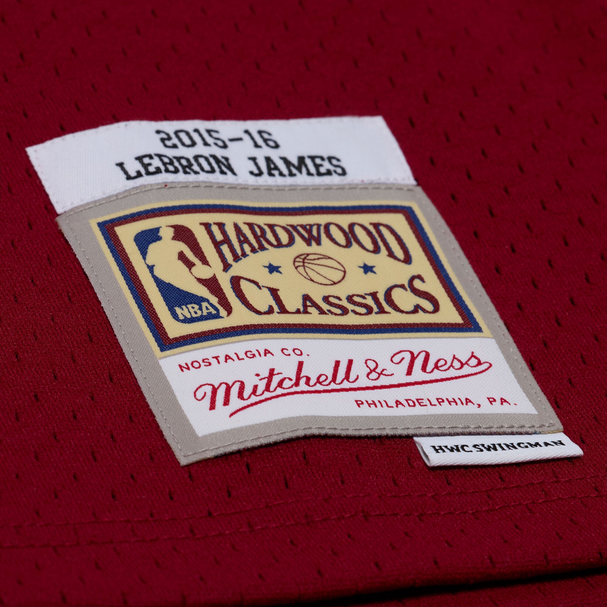Cleveland Cavaliers LeBron James 2015-16 Mitchell & Ness Jersey NBA Team Jersey Basketball Fan Apparel