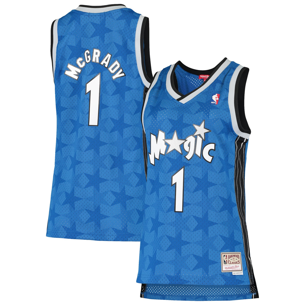 Orlando Magic Mitchell & Ness Tracy McGrady 2000-01 Hardwood Classics Swingman Jersey - Blue - Women's NBA Team Jersey Basketball Fan Apparel