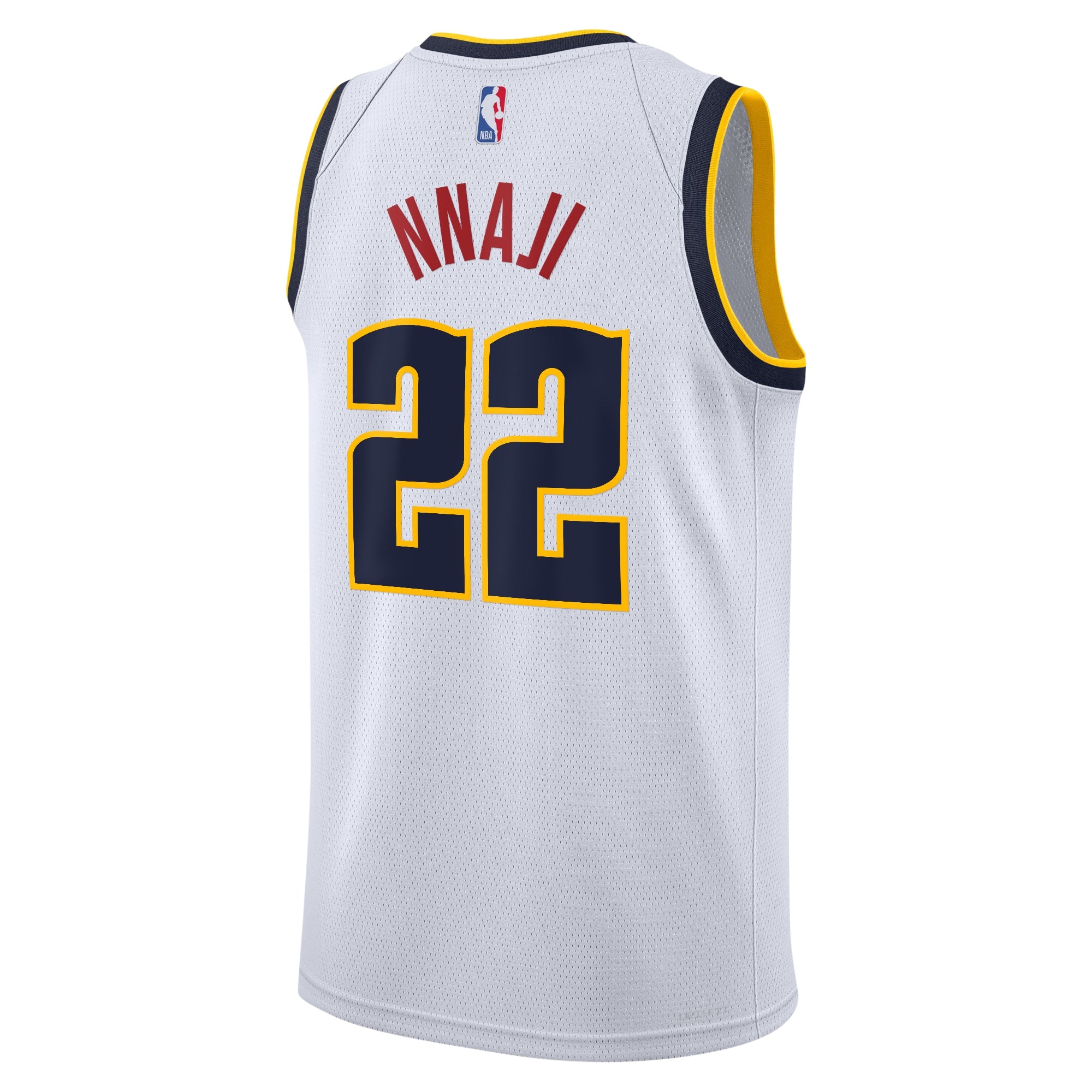 Denver Nuggets Nike Association Swingman Jersey - White - Zeke Nnaji - Youth NBA Team Jersey Basketball Fan Apparel