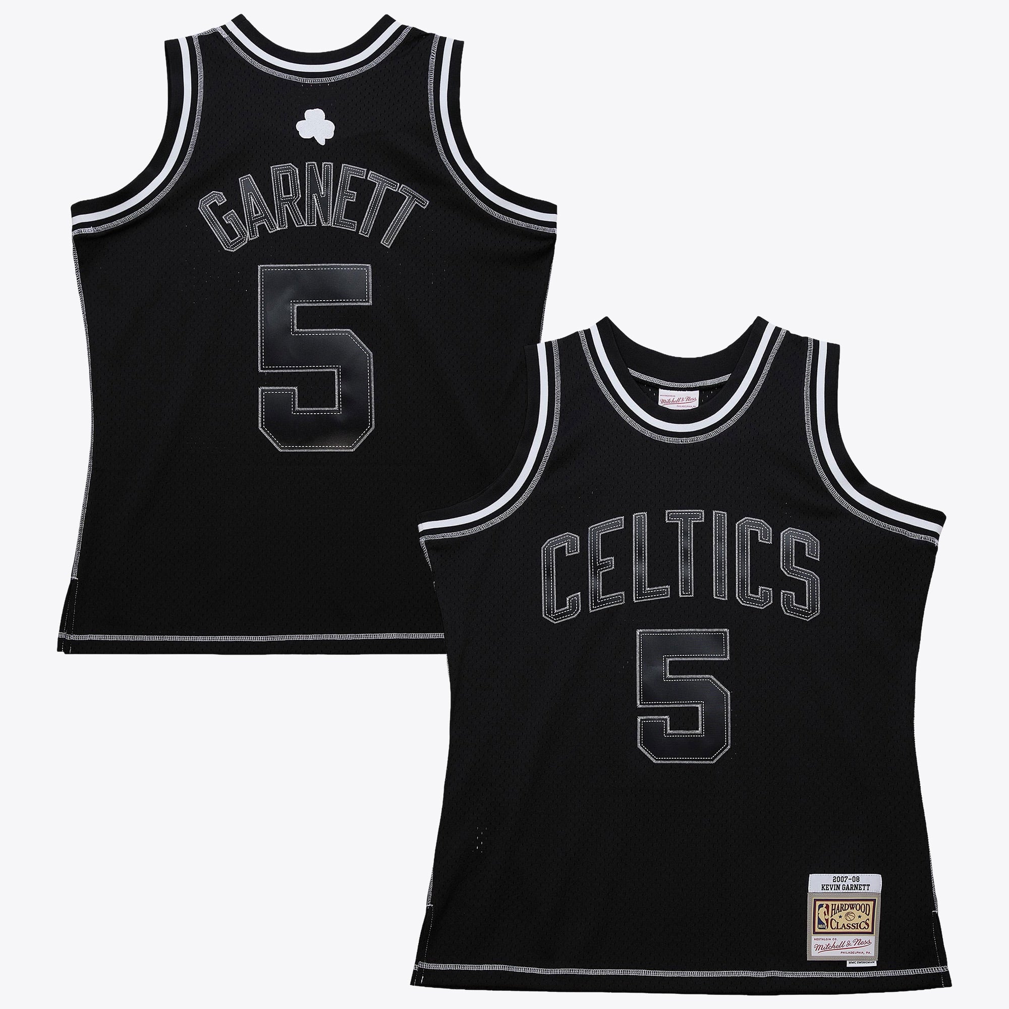 Boston Celtics Mitchell & Ness Kevin Garnett 2007 Contrast 2K Swingman Jersey - Black NBA Team Jersey Basketball Fan Apparel