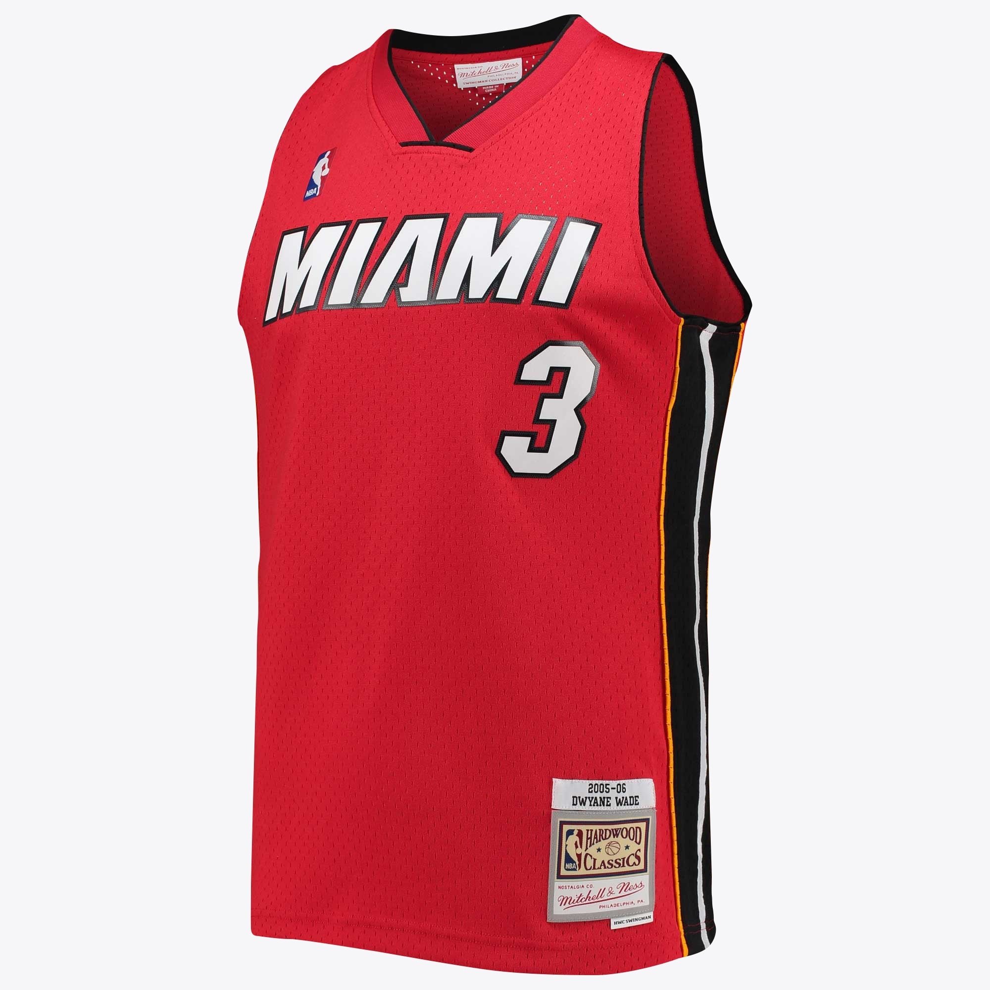 Miami Heat Mitchell & Ness NBA Dwyane Wade Alternate 2005 Hardwood Classics Swingman Jersey NBA Team Jersey Basketball Fan Apparel