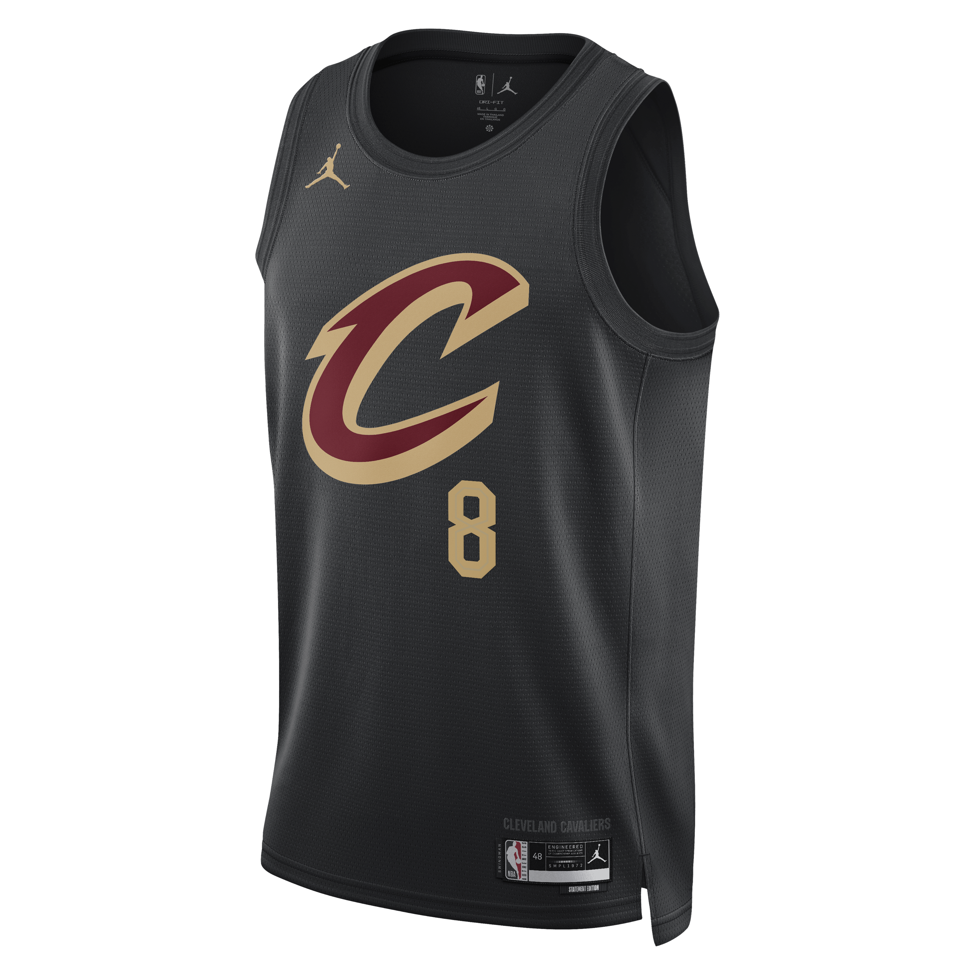 Cleveland Cavaliers Jordan Brand Statement Edition Swingman Jersey - Black - Dennis Schröder - Unisex NBA Team Jersey Basketball Fan Apparel