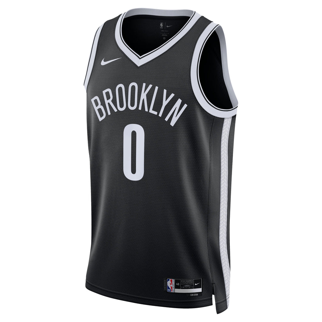 Brooklyn Nets Nike Icon Swingman Jersey - Black - Mikel Brown Jr. - Unisex NBA Team Jersey Basketball Fan Apparel