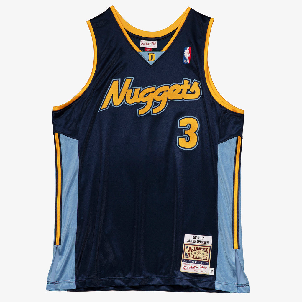 Denver Nuggets Mitchell & Ness Authentic Jersey Allen Iverson 2006-07 NBA Team Jersey Basketball Fan Apparel