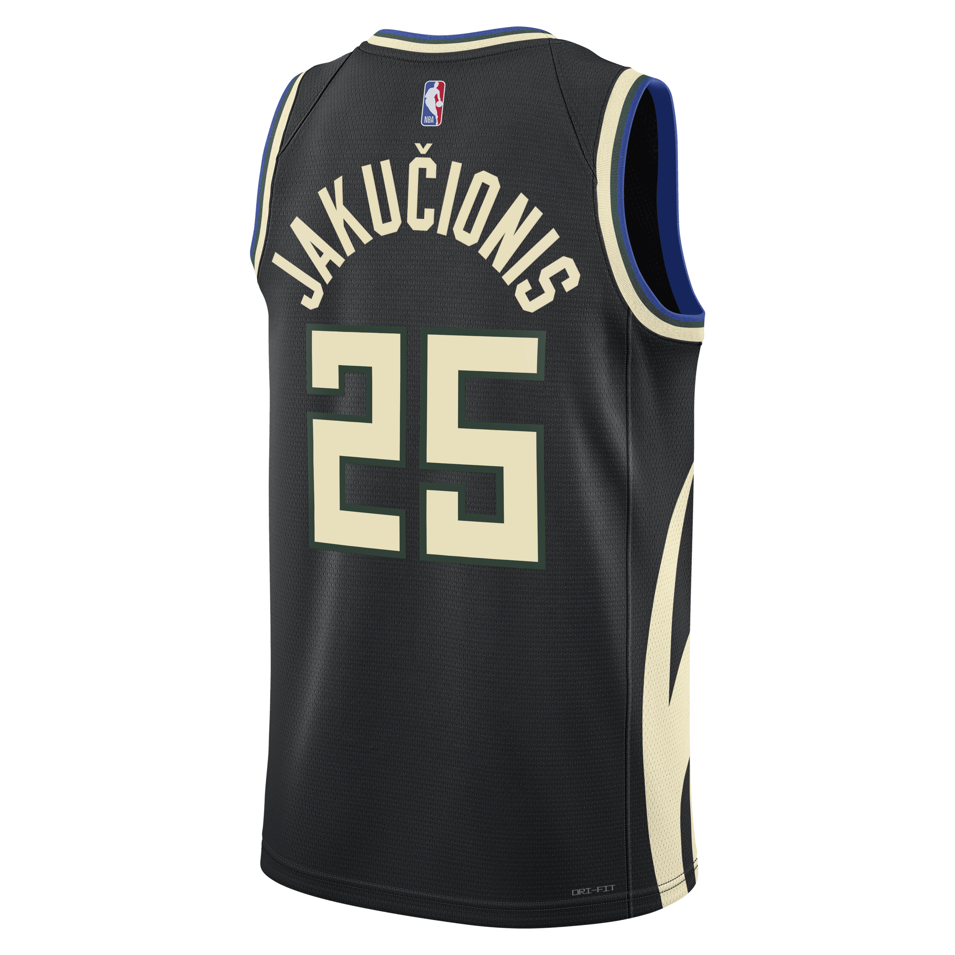 Milwaukee Bucks Jordan Brand Statement Edition Swingman Jersey - Hunter Green - Kasparas Jakučionis - Unisex NBA Team Jersey Basketball Fan Apparel