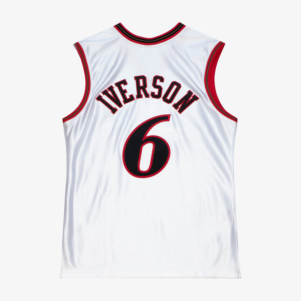 Philadelphia 76ers Mitchell & Ness Allen Iverson 2002 All-Star East Authentic Jersey - White NBA Team Jersey Basketball Fan Apparel