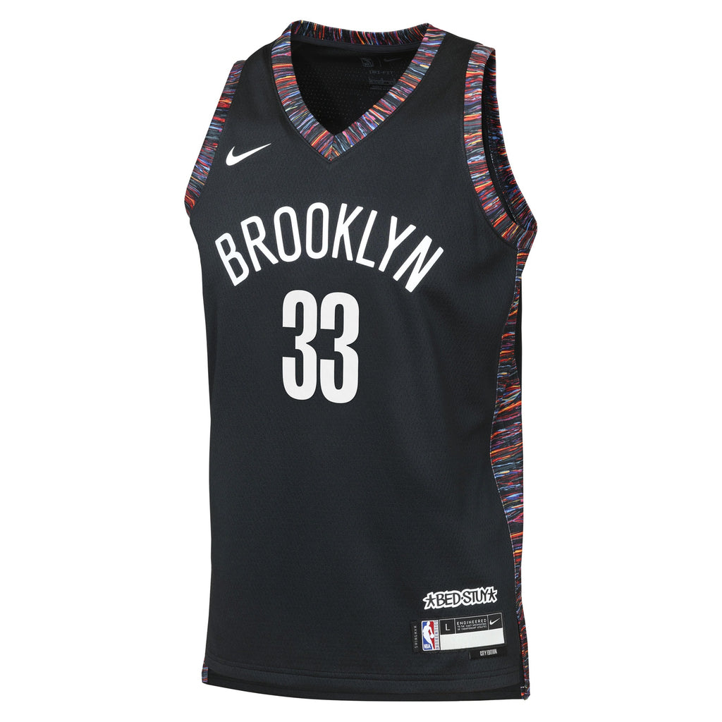 Brooklyn Nets Nike 2025/26 City Edition Swingman Jersey - Black - Nic Claxton - Youth NBA Team Jersey Basketball Fan Apparel